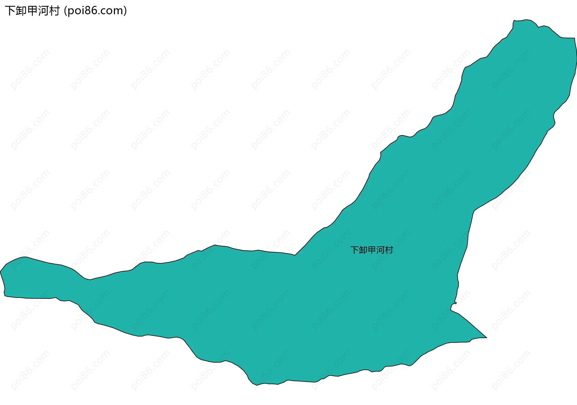 下卸甲河村边界地图
