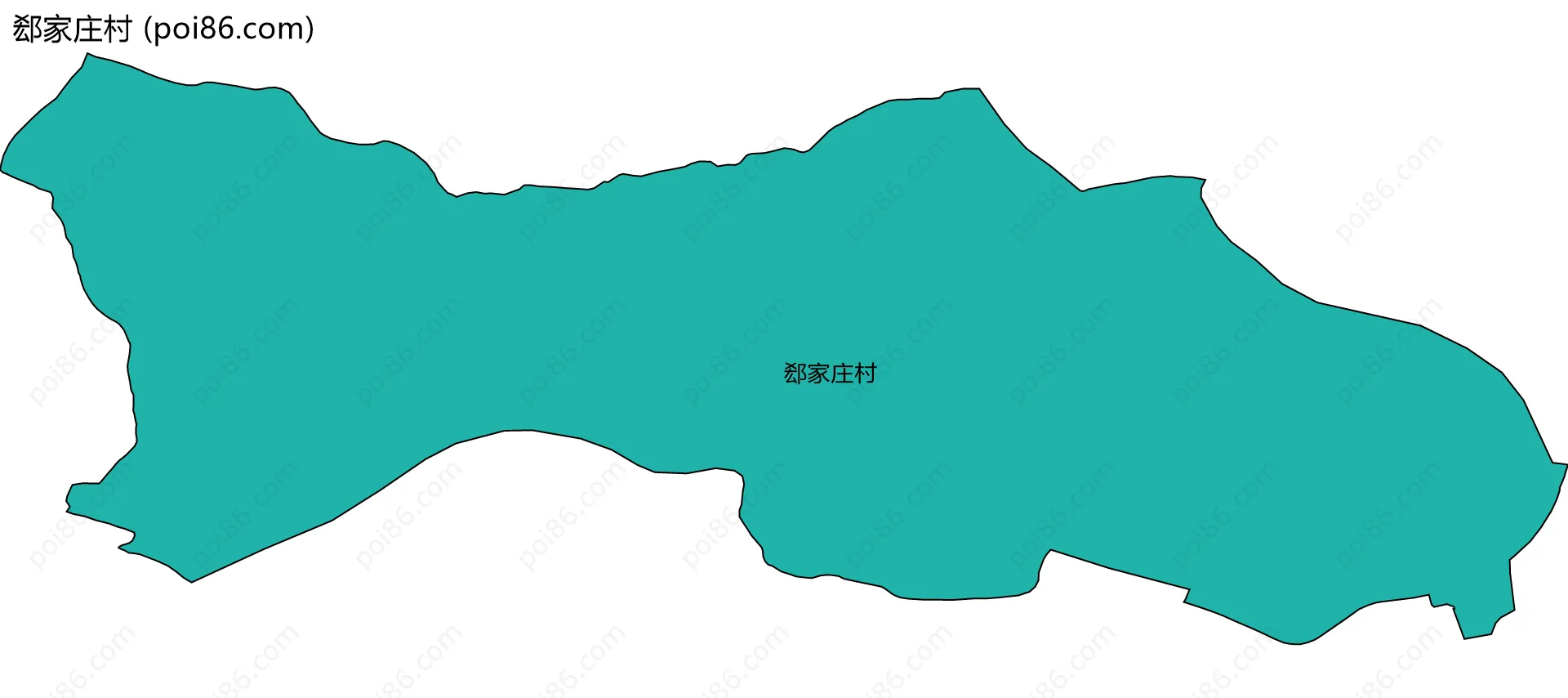 郄家庄村边界地图