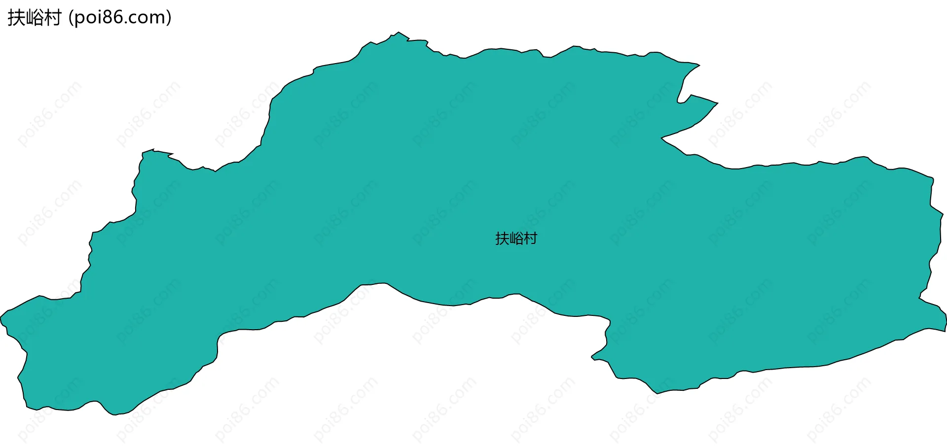 扶峪村边界地图
