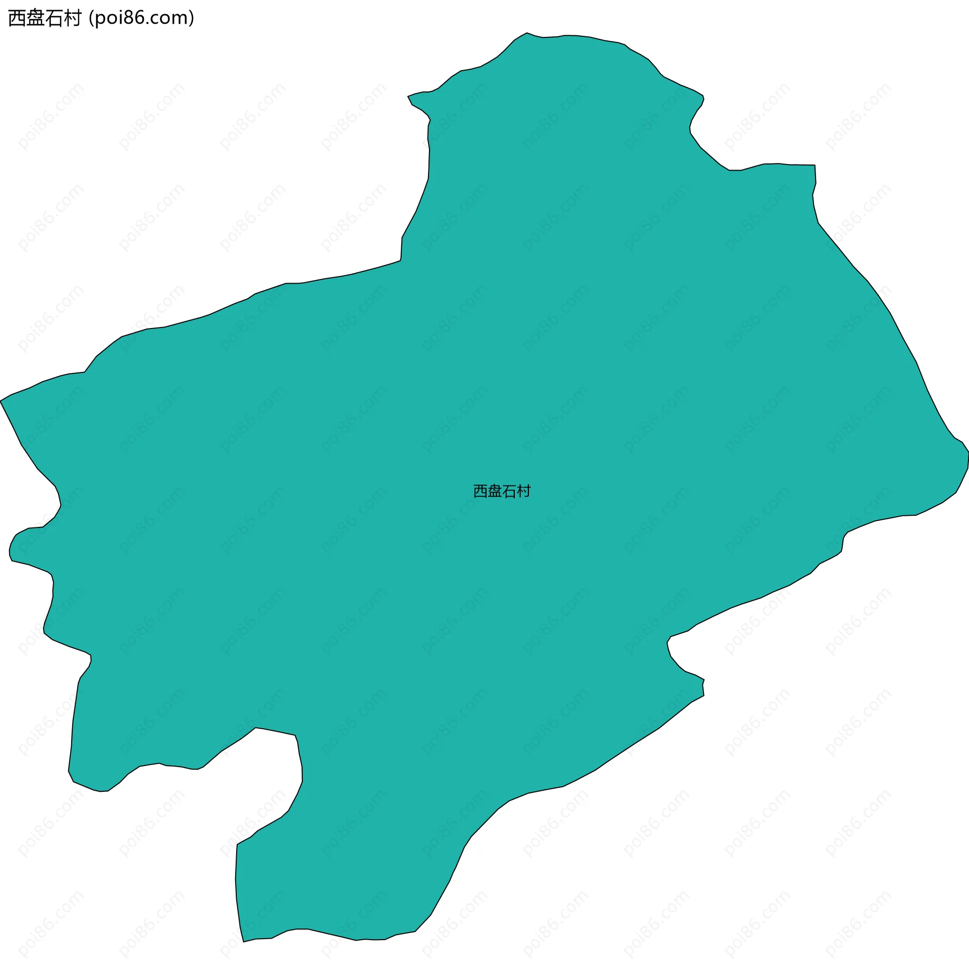 西盘石村边界地图