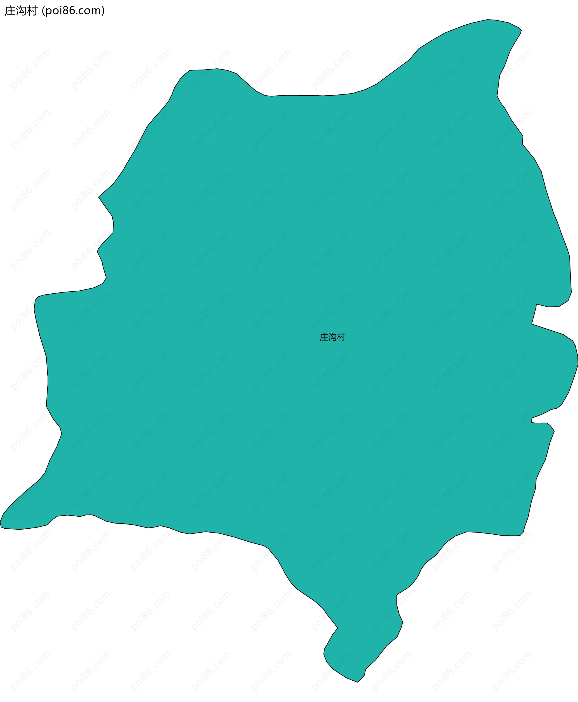 庄沟村边界地图