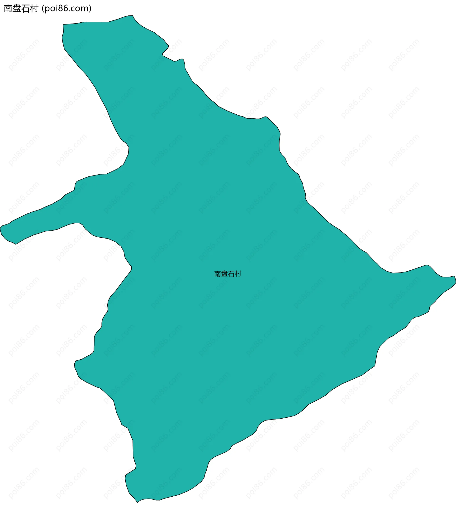 南盘石村边界地图