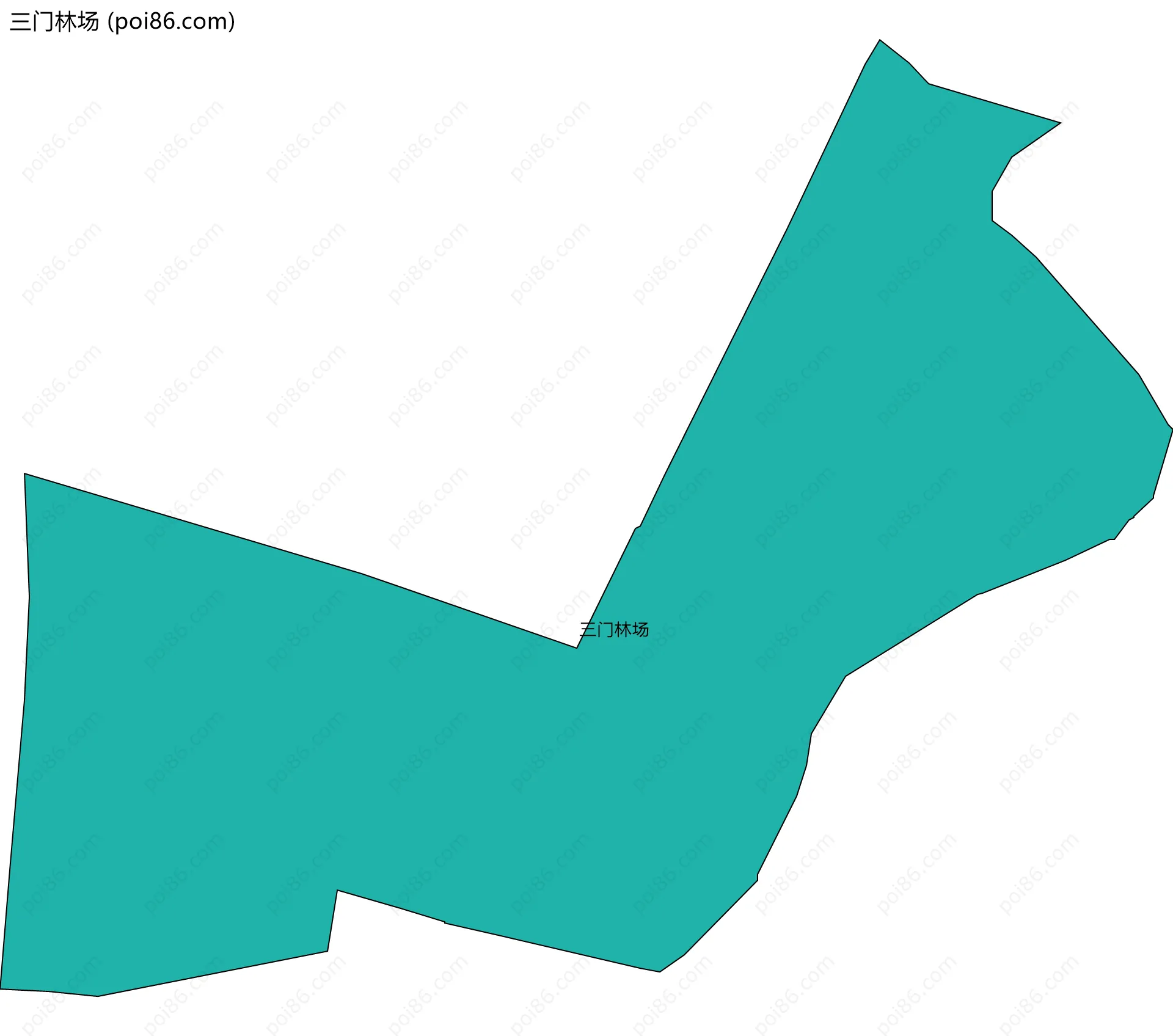 三门林场边界地图