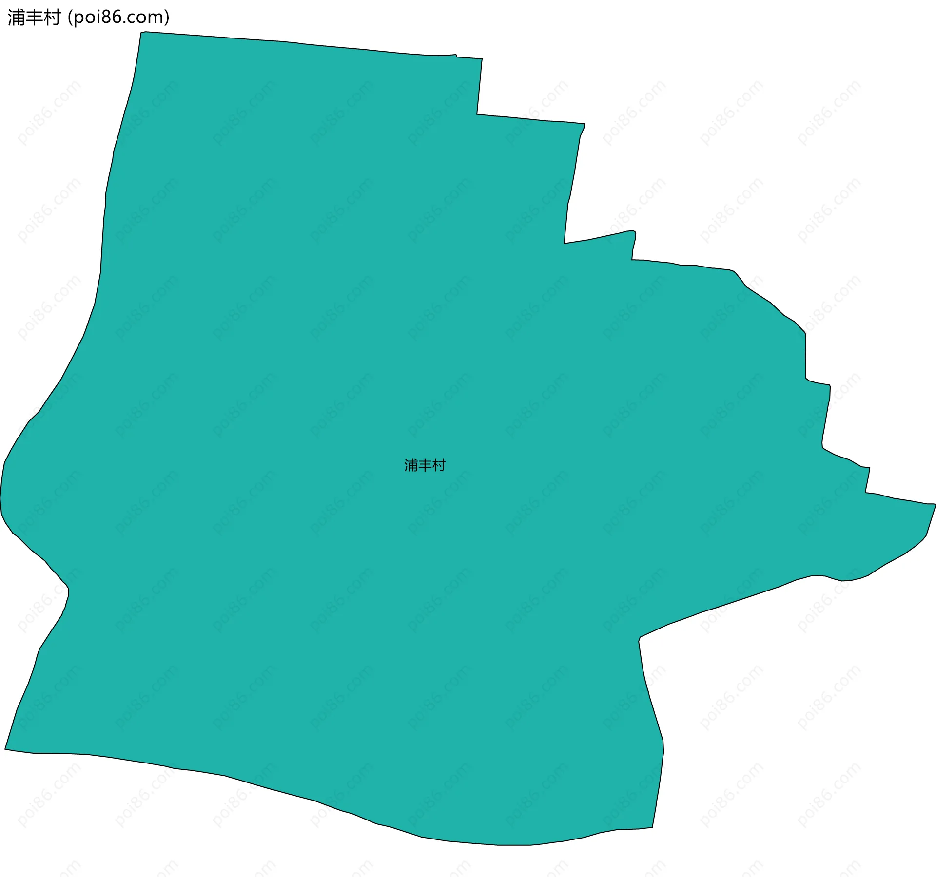 浦丰村边界地图