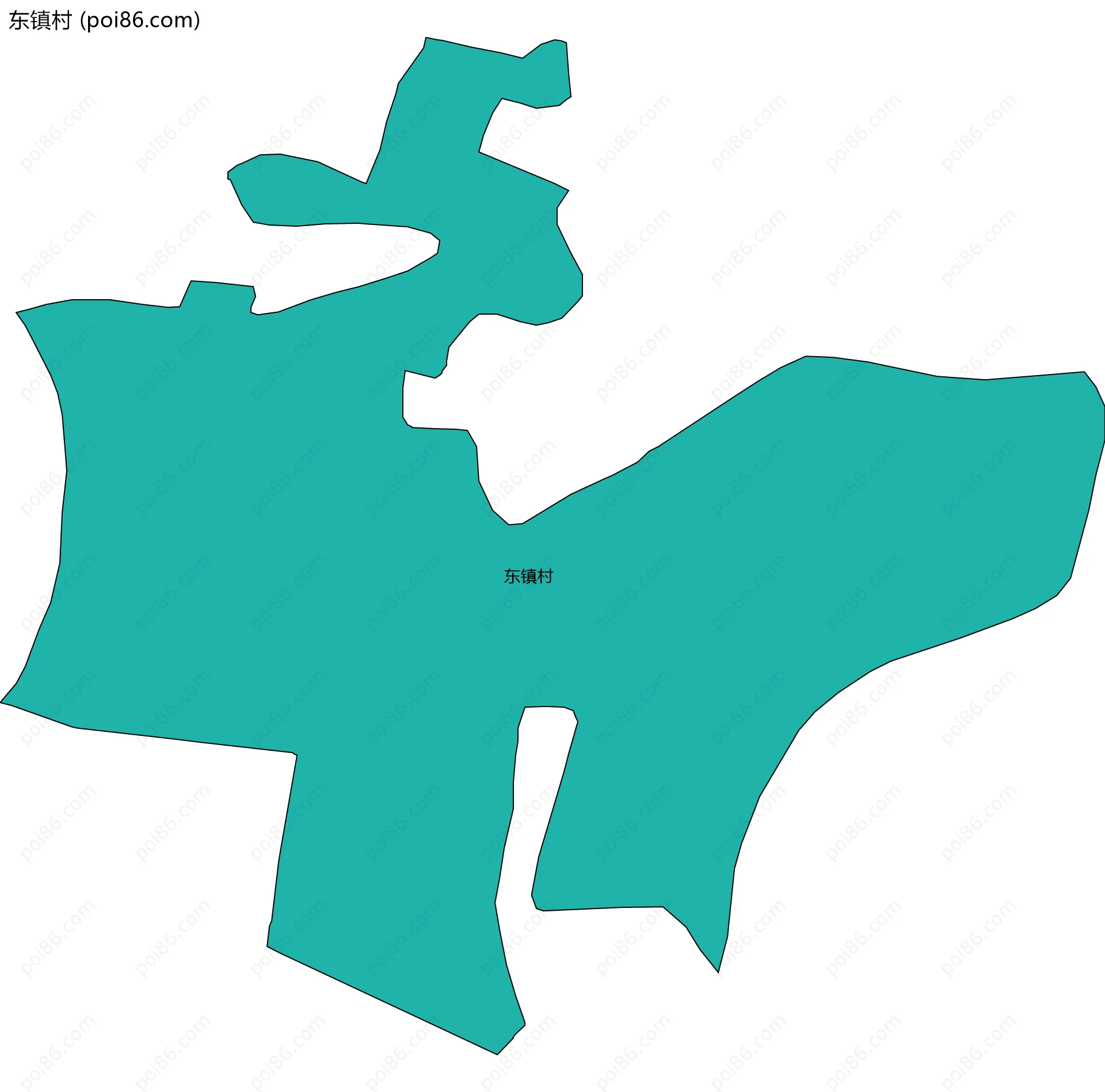 东镇村边界地图