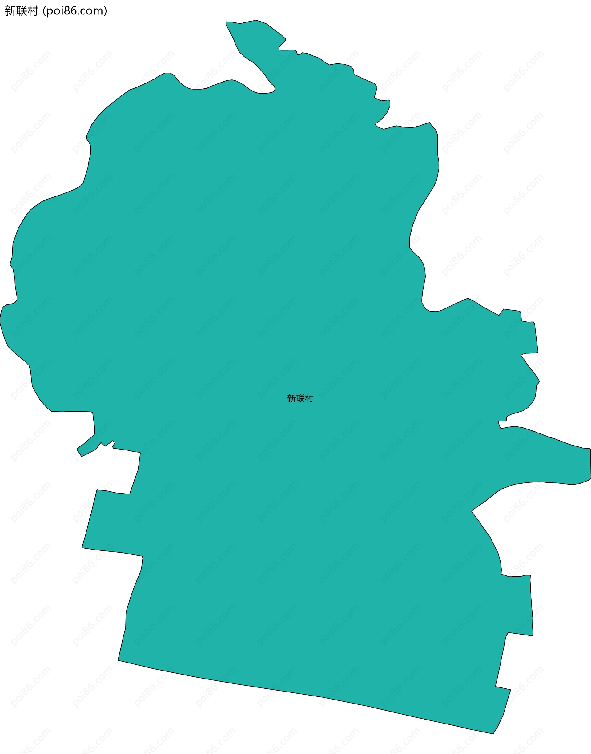 新联村边界地图
