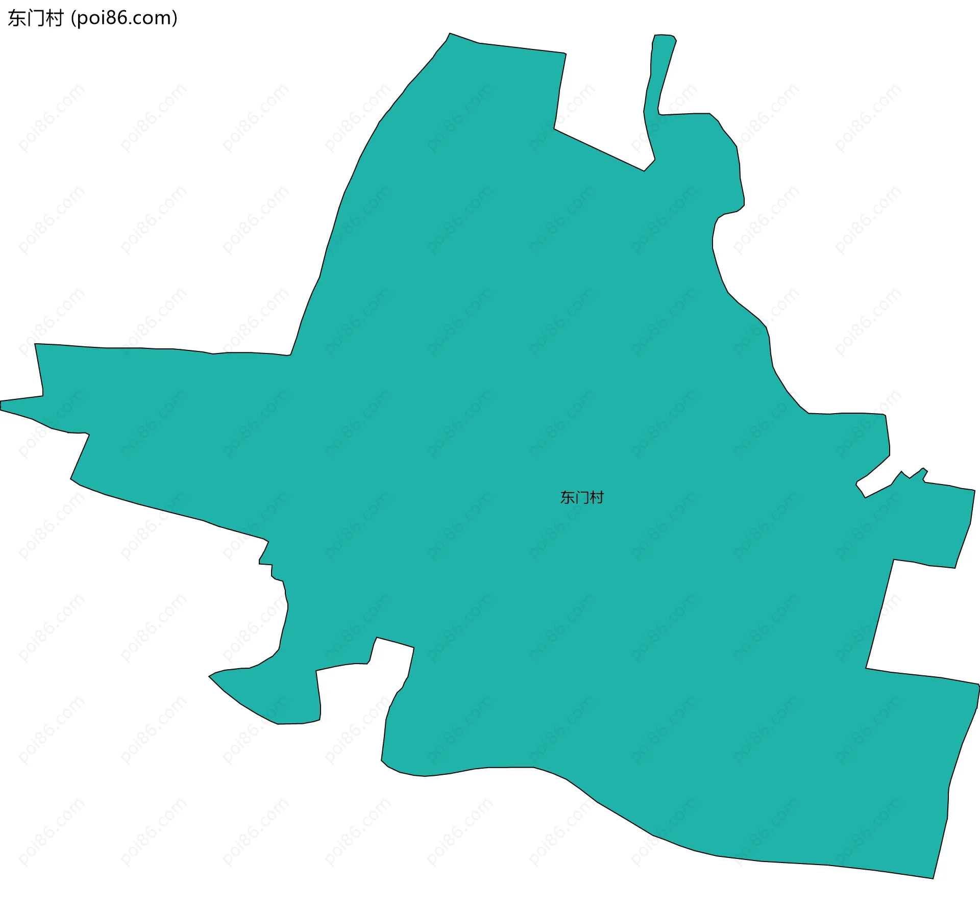 东门村边界地图