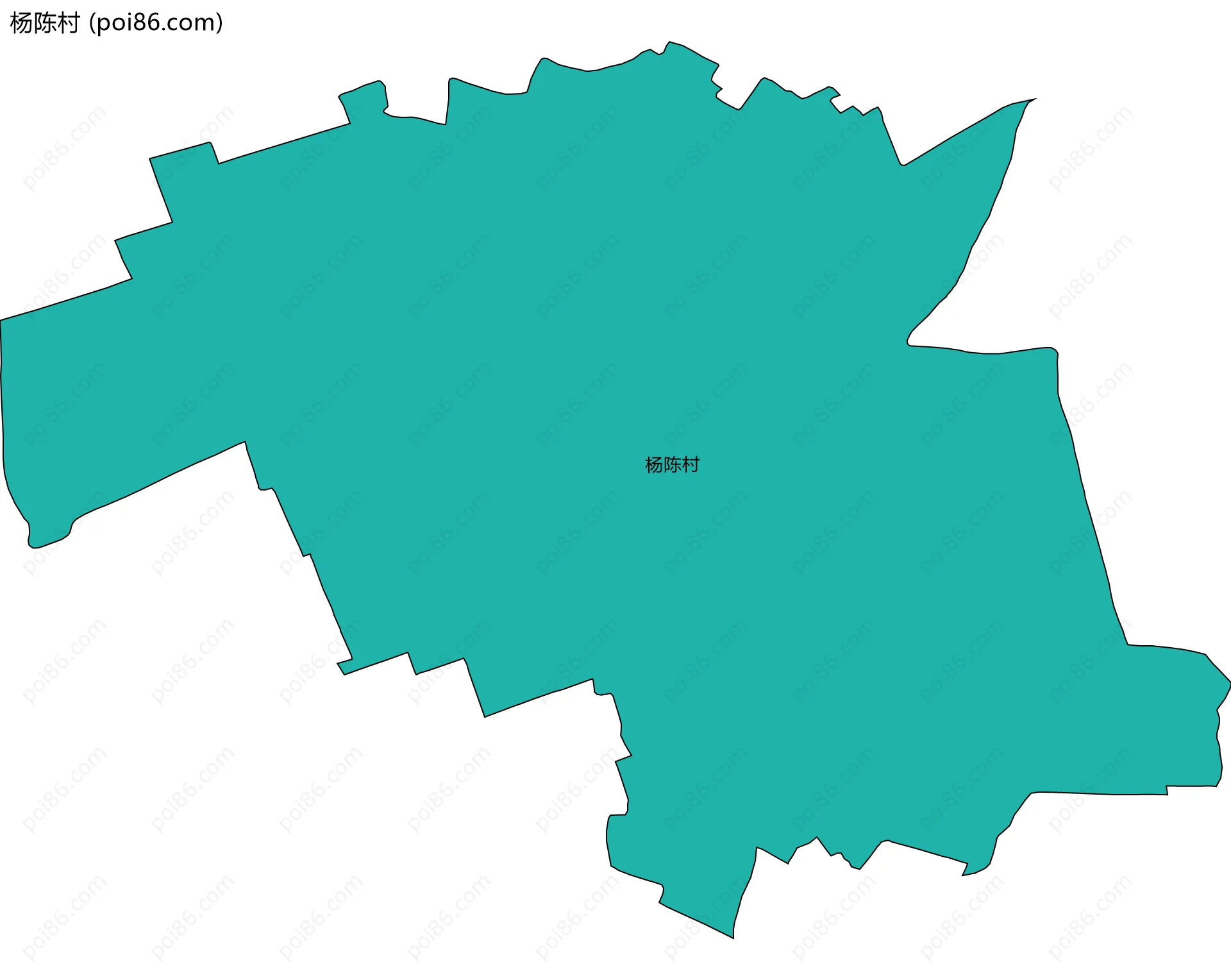 杨陈村边界地图