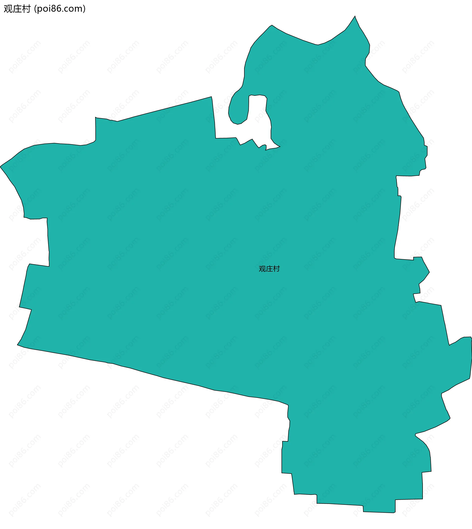 观庄村边界地图