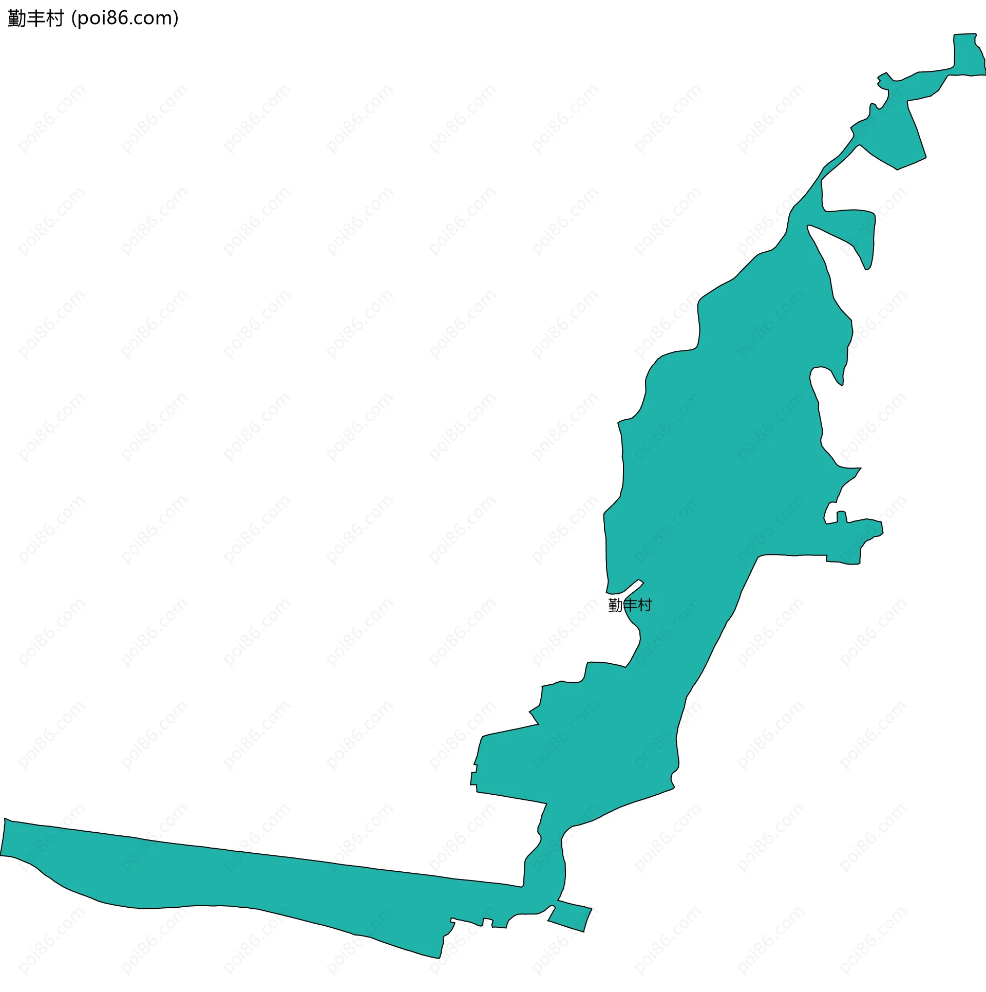 勤丰村边界地图