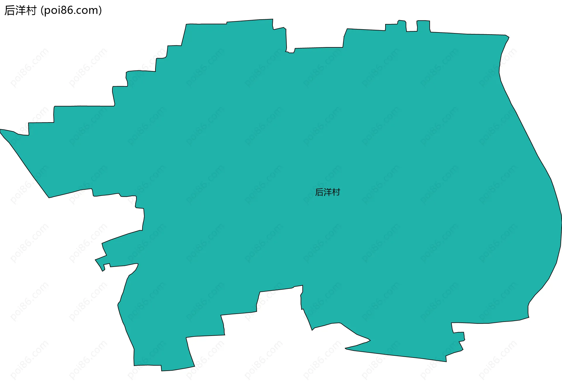 后洋村边界地图