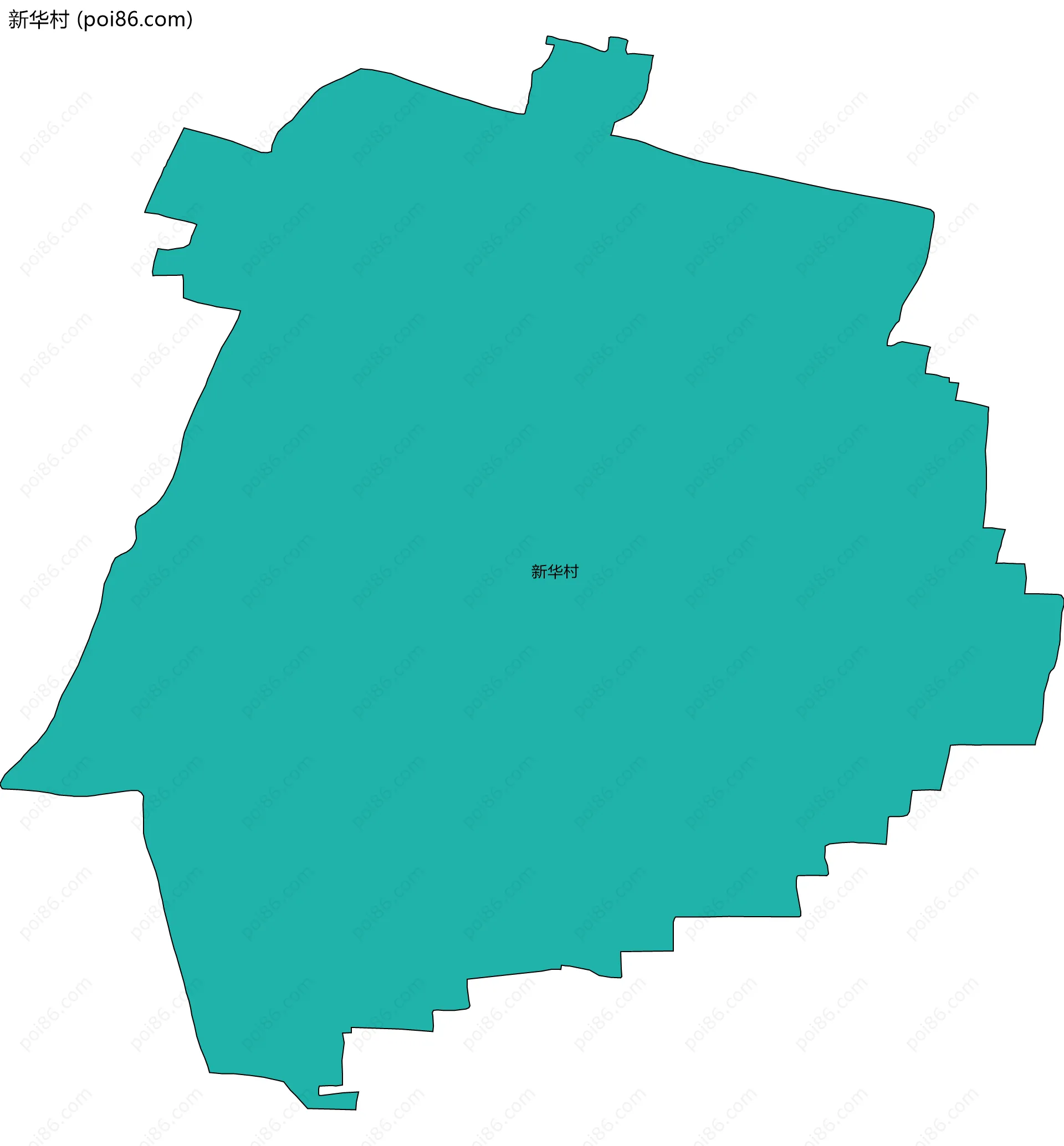 新华村边界地图