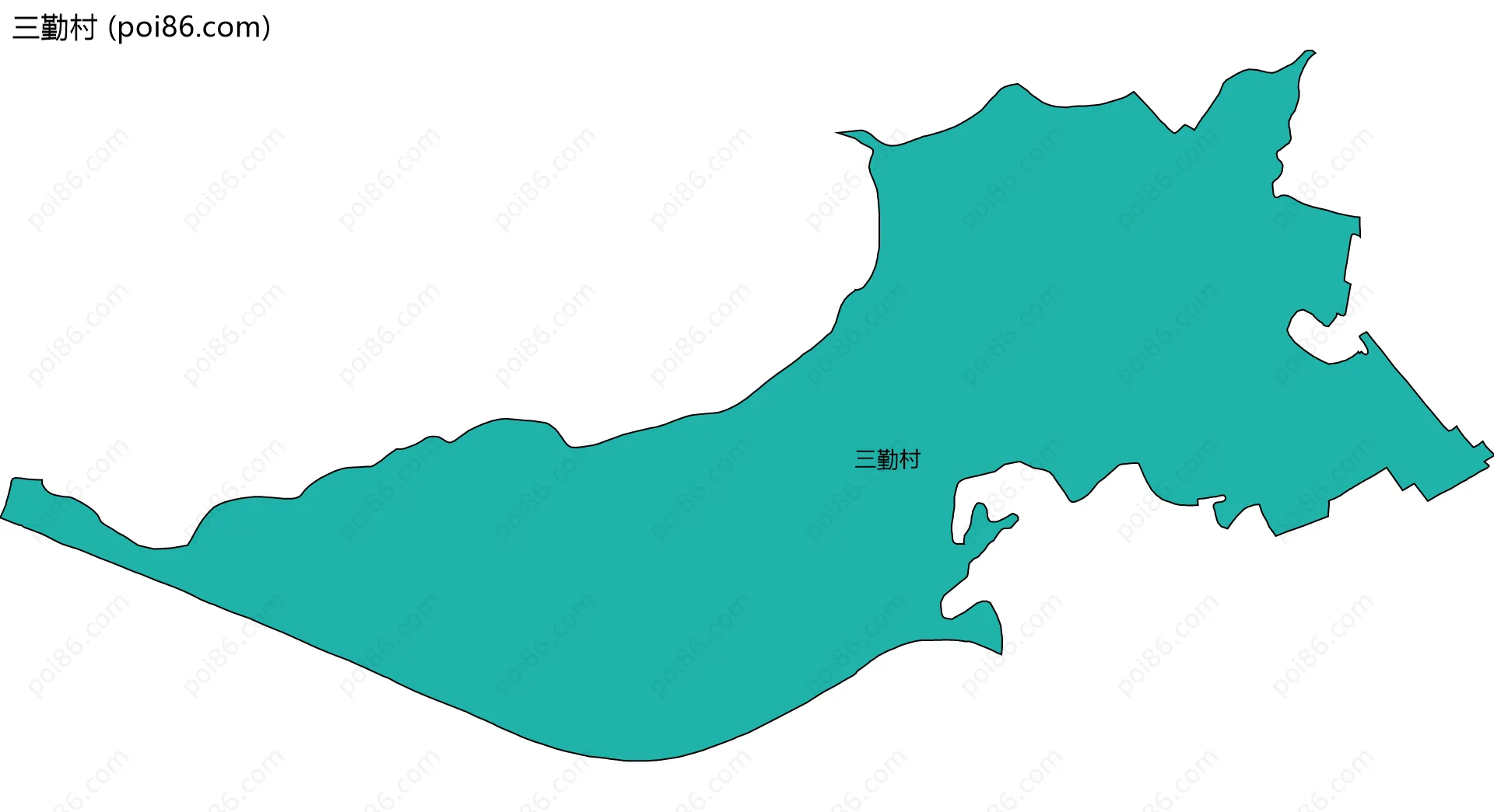 三勤村边界地图