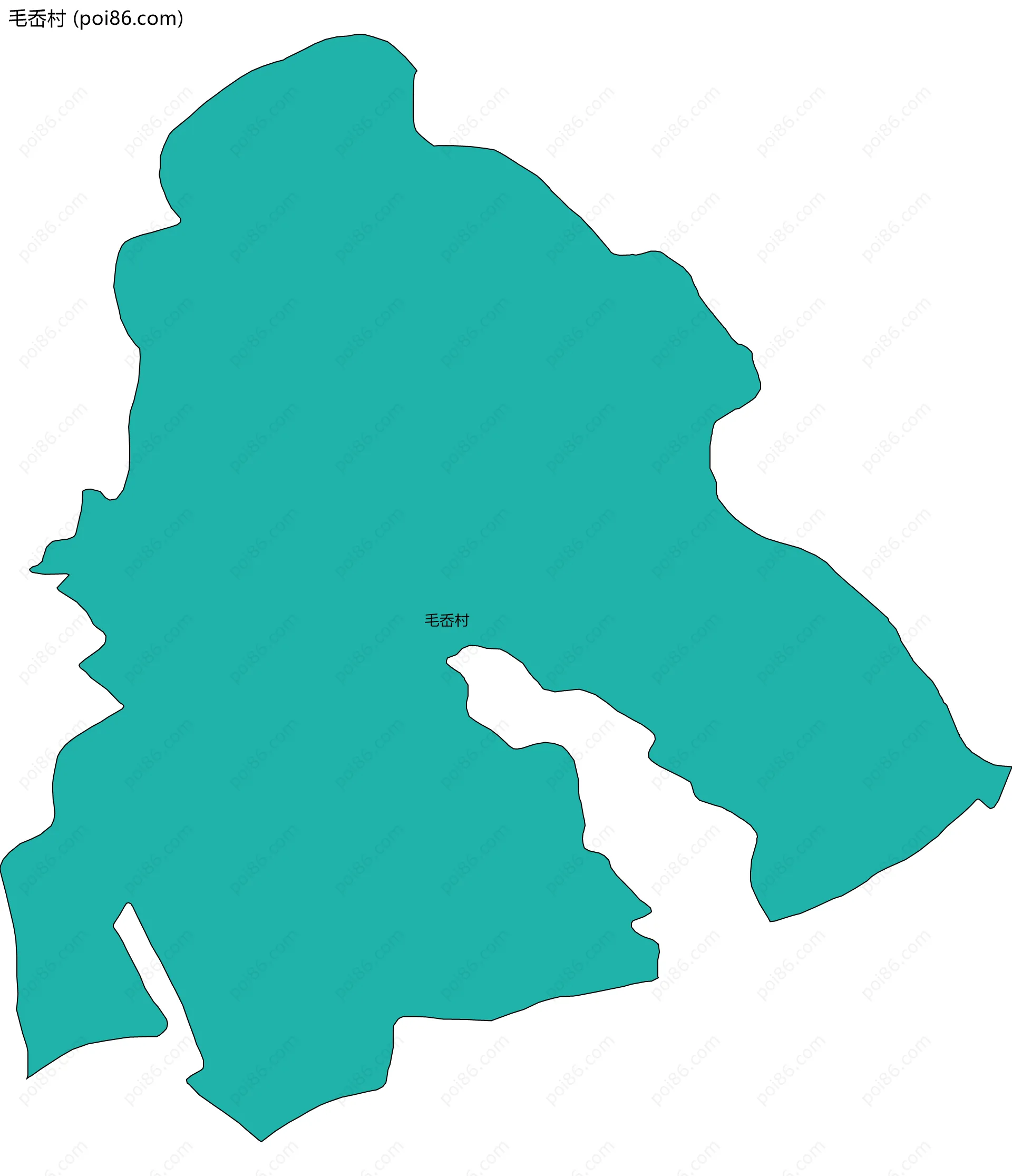 毛岙村边界地图
