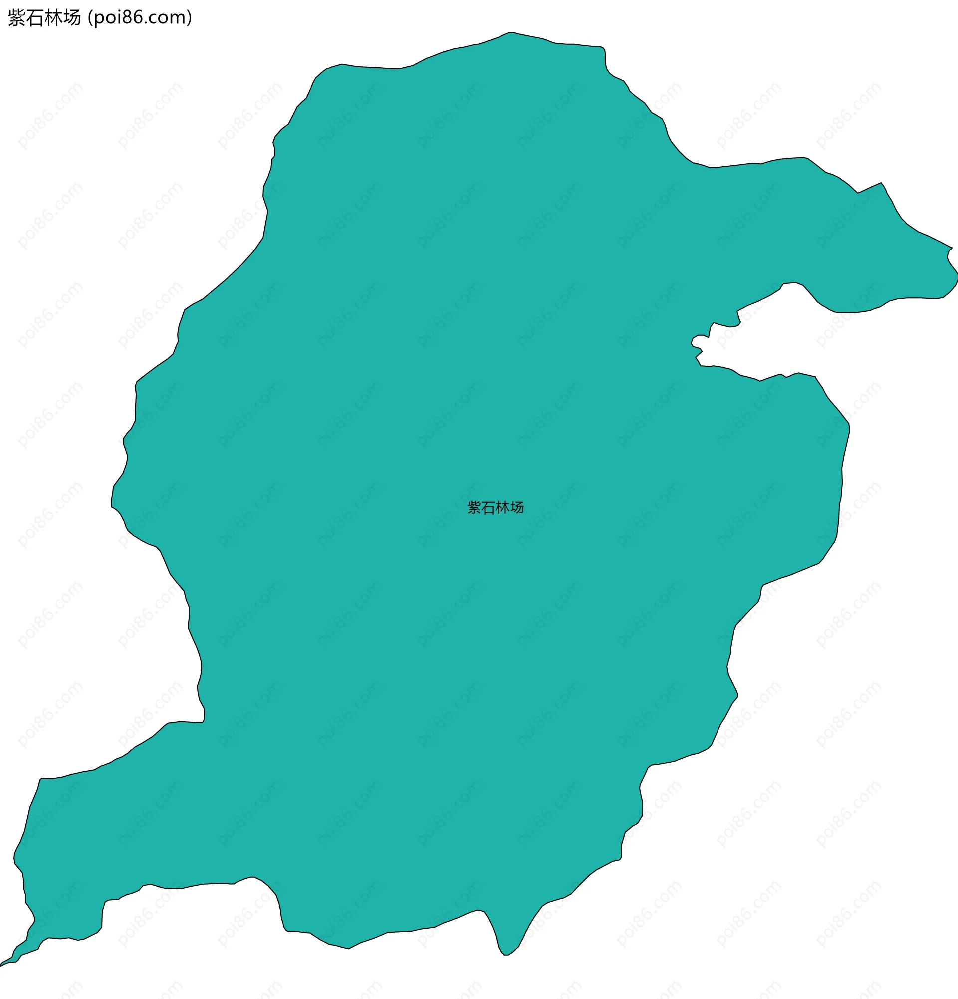 紫石林场边界地图