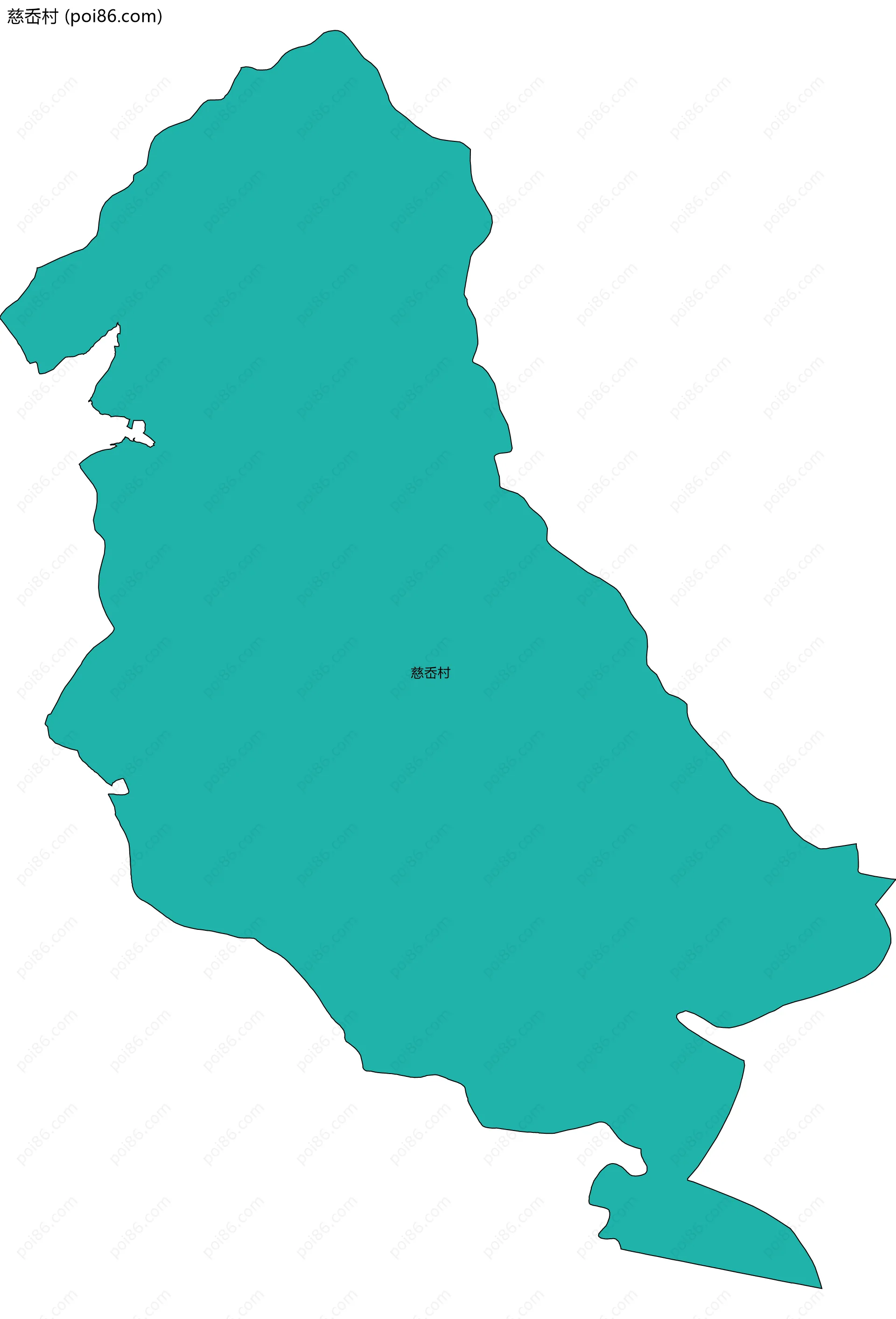 慈岙村边界地图