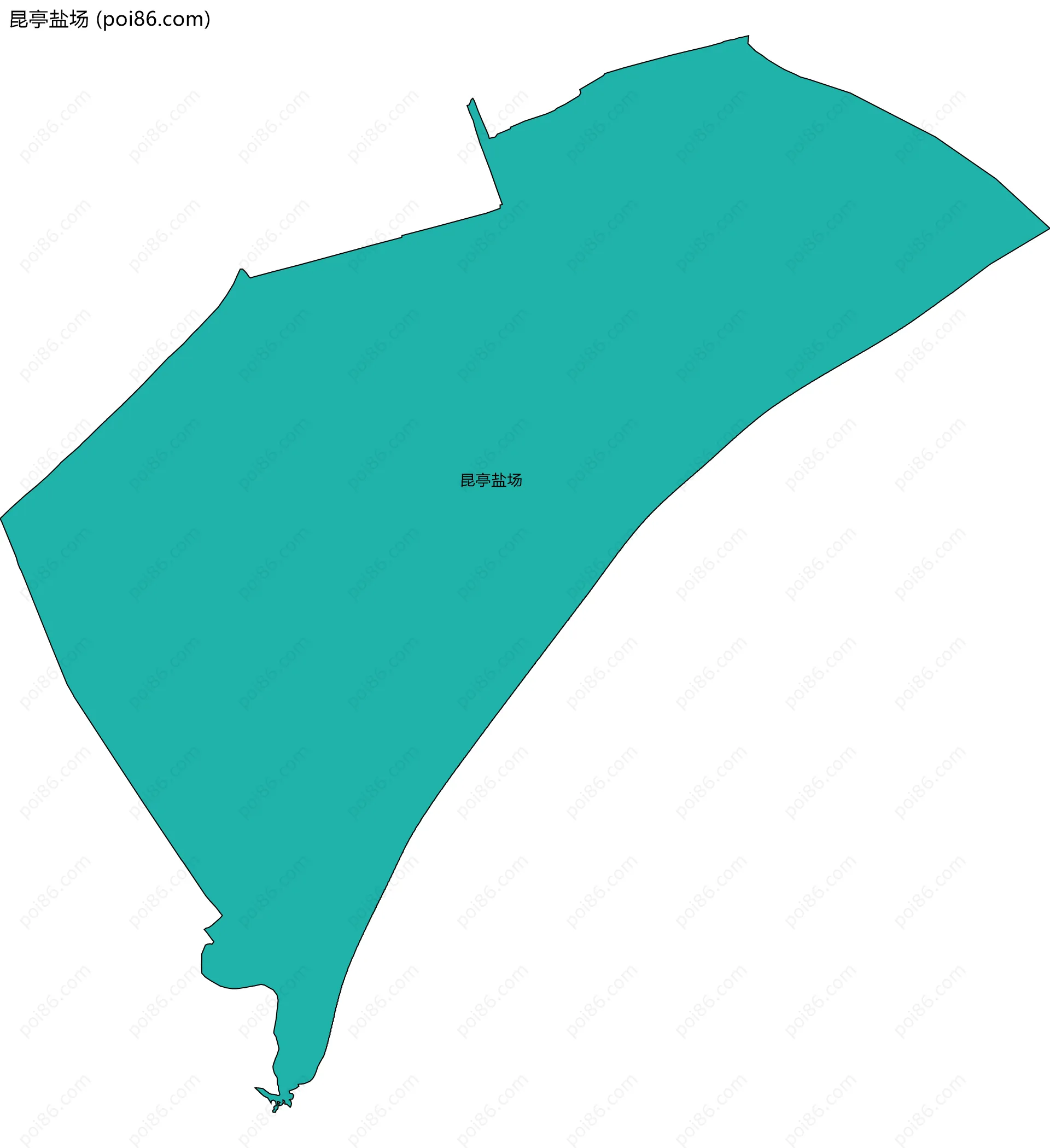 昆亭盐场边界地图