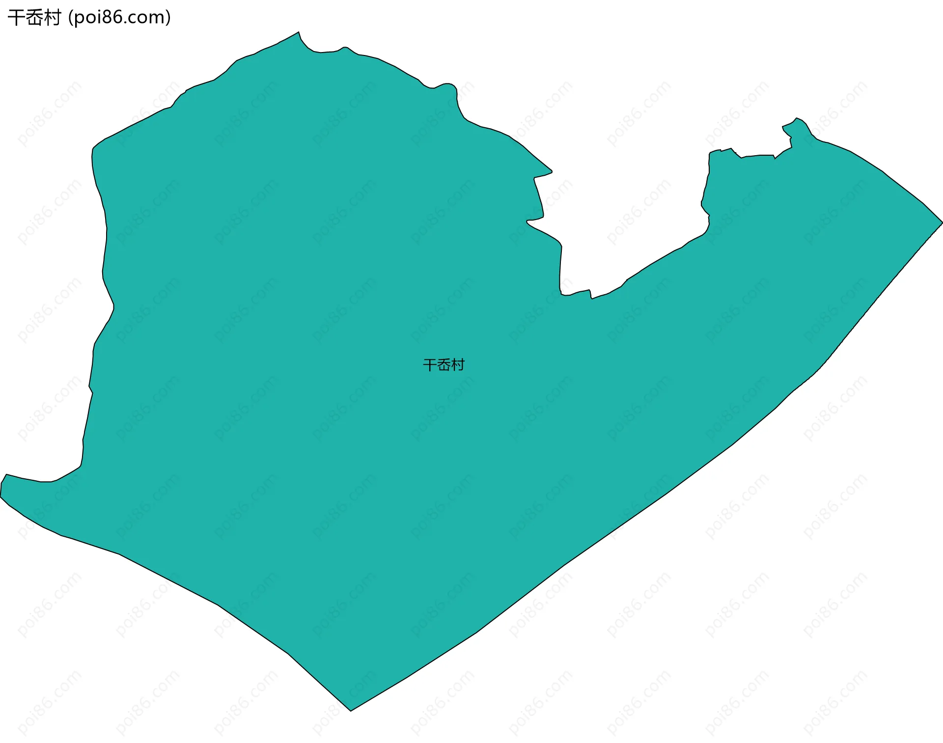 干岙村边界地图