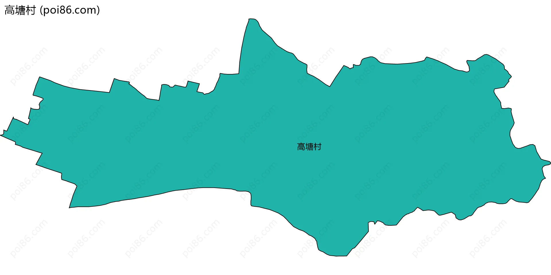 高塘村边界地图