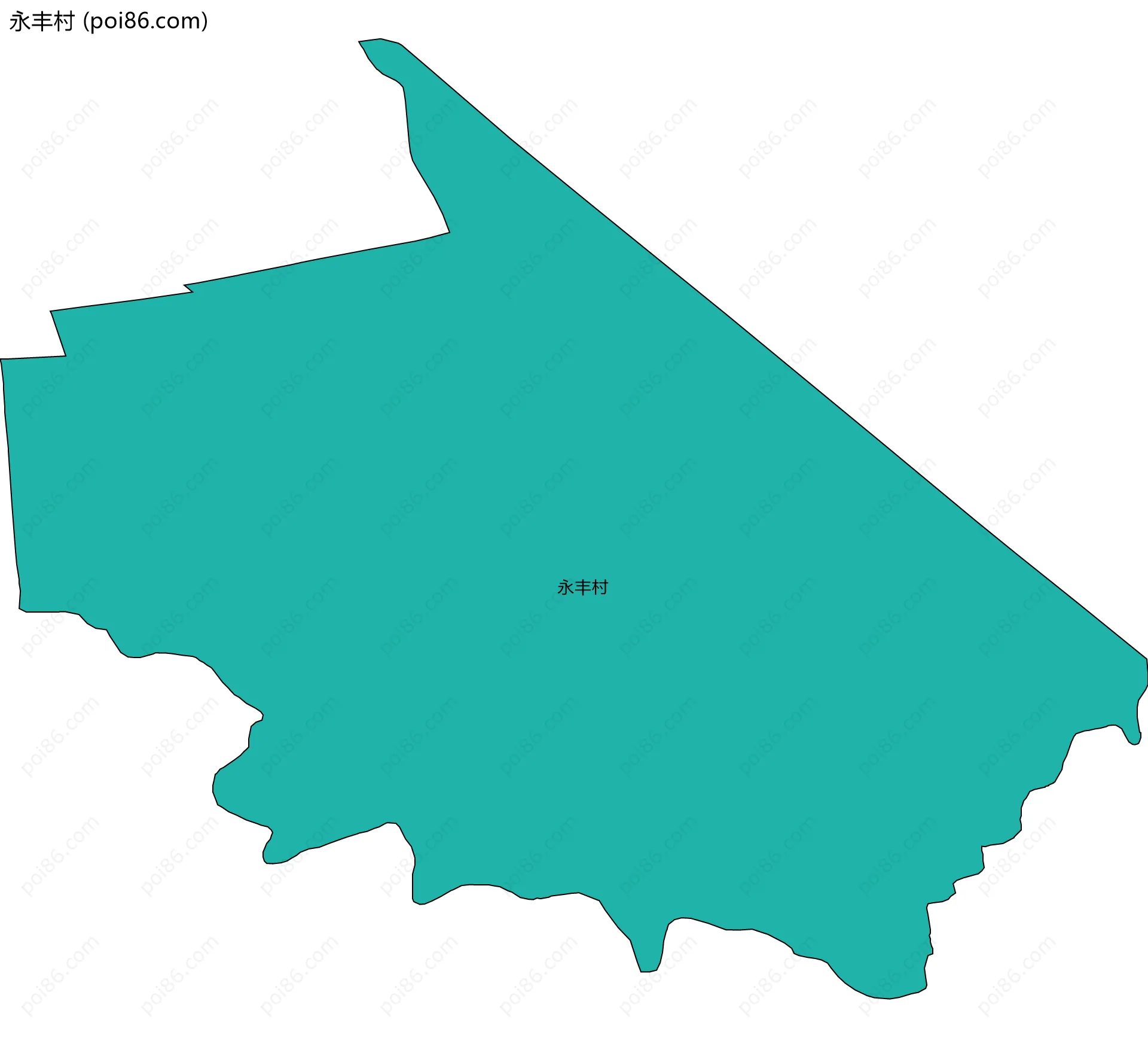 永丰村边界地图