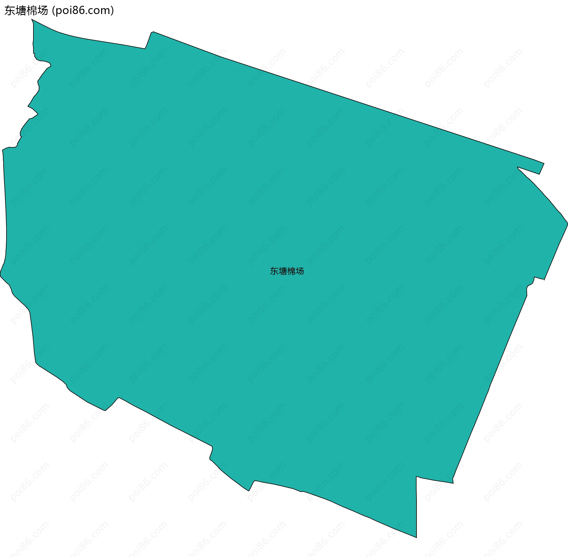 东塘棉场边界地图