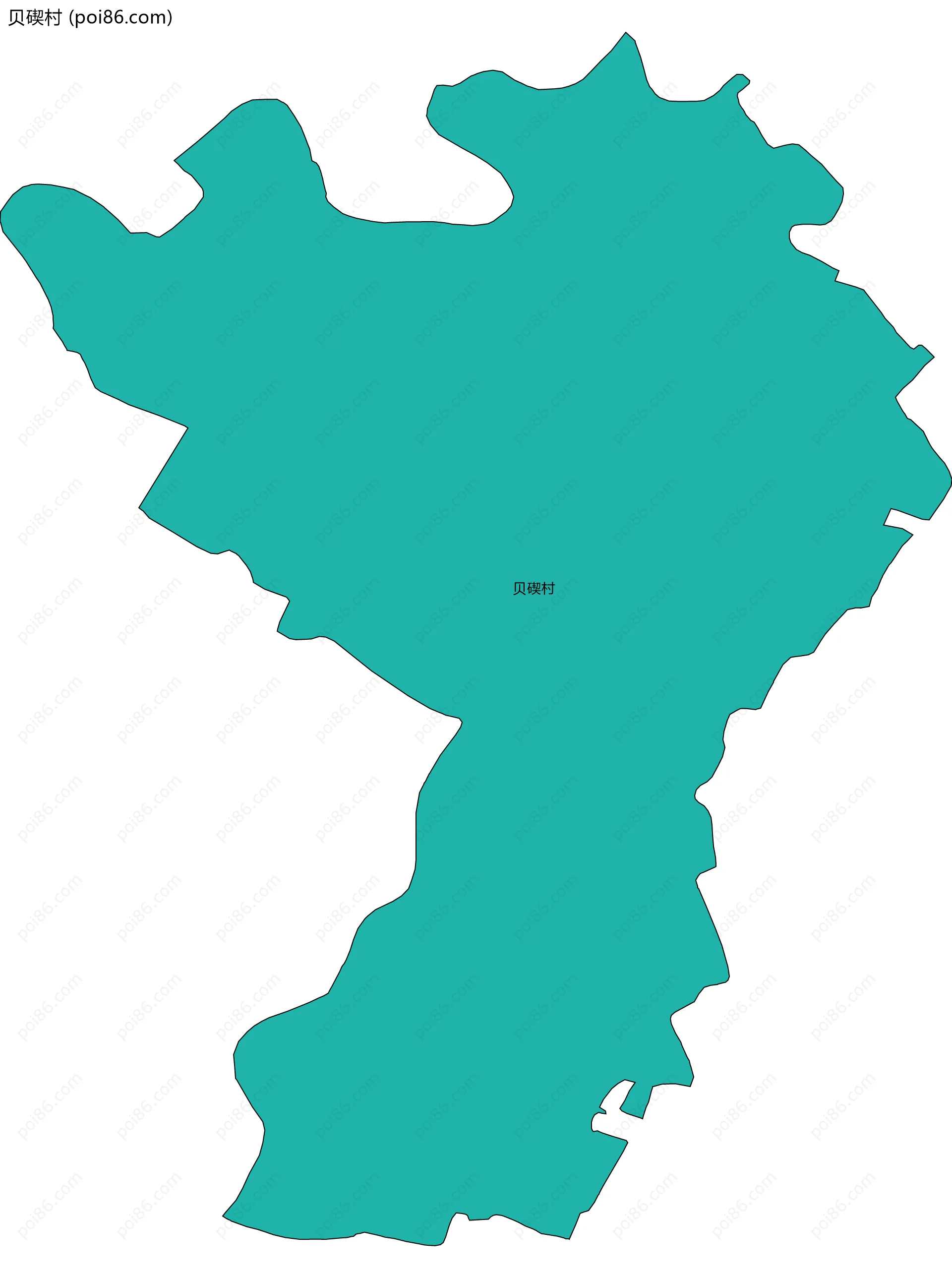 贝碶村边界地图