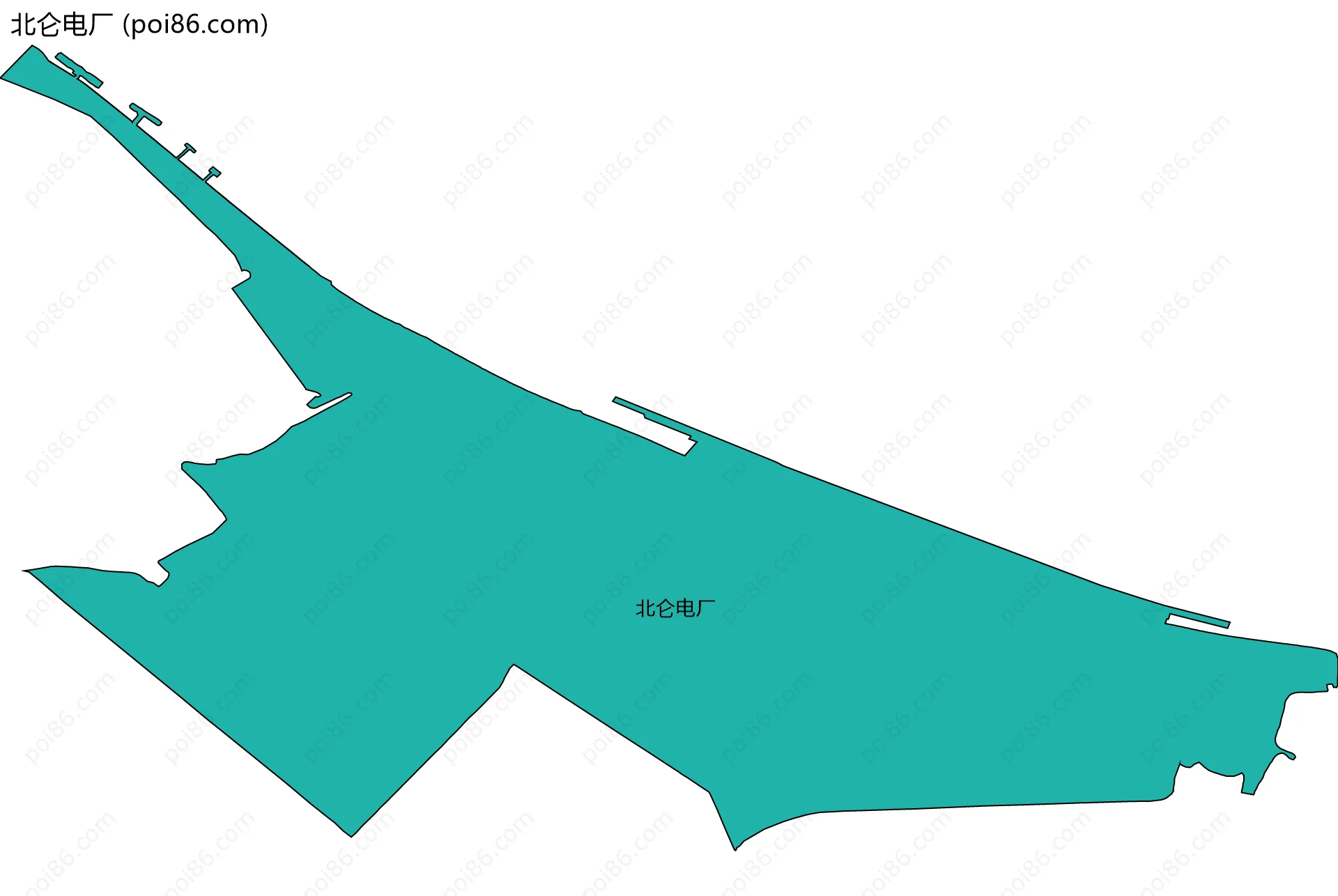 北仑电厂边界地图