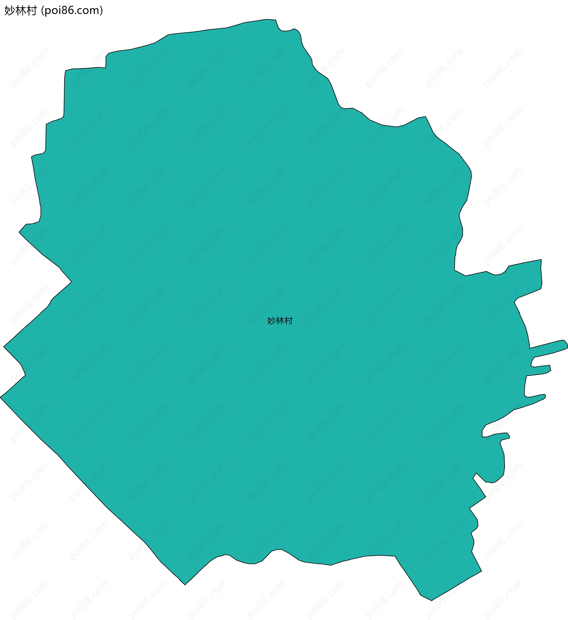 妙林村边界地图