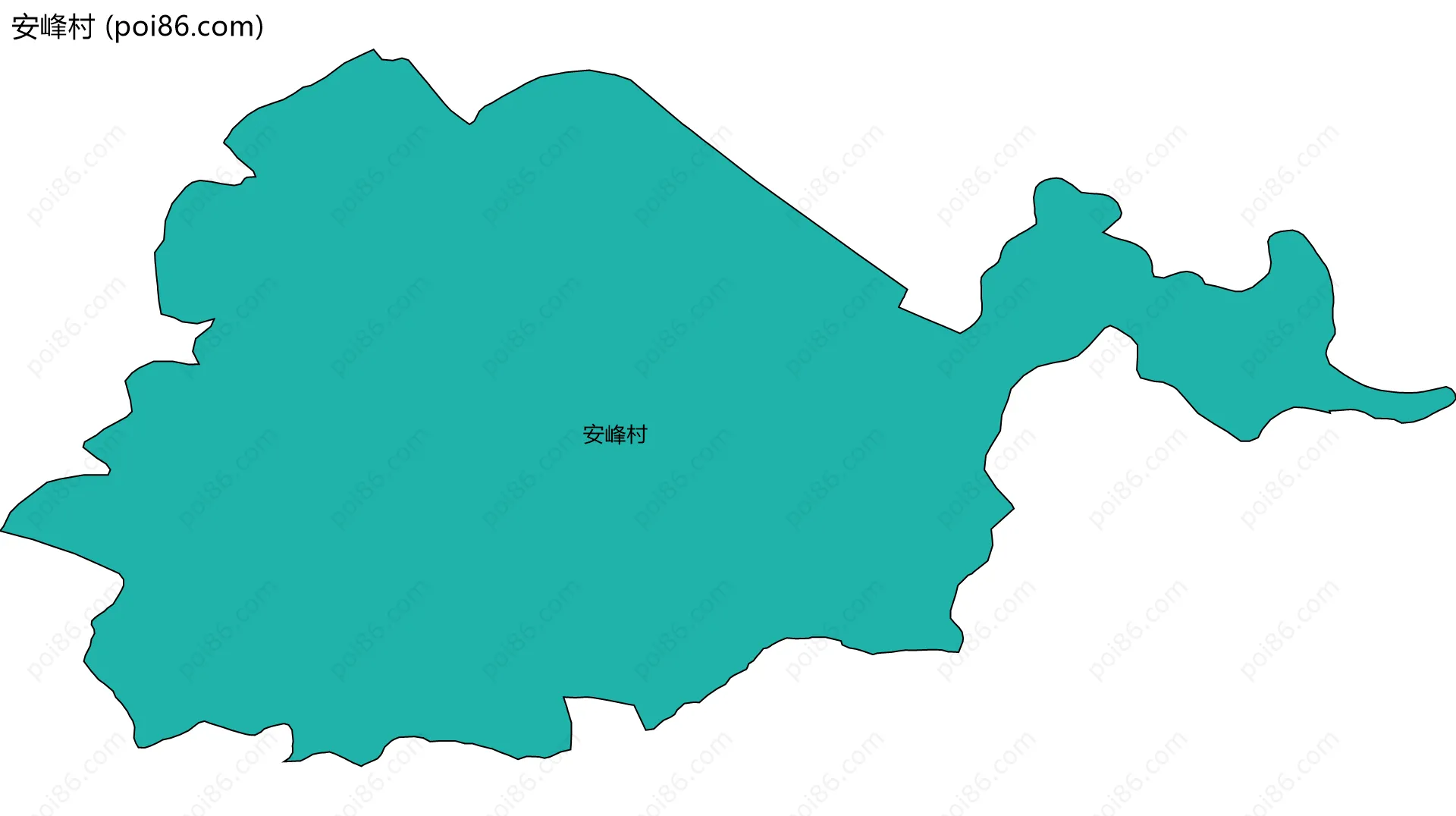安峰村边界地图