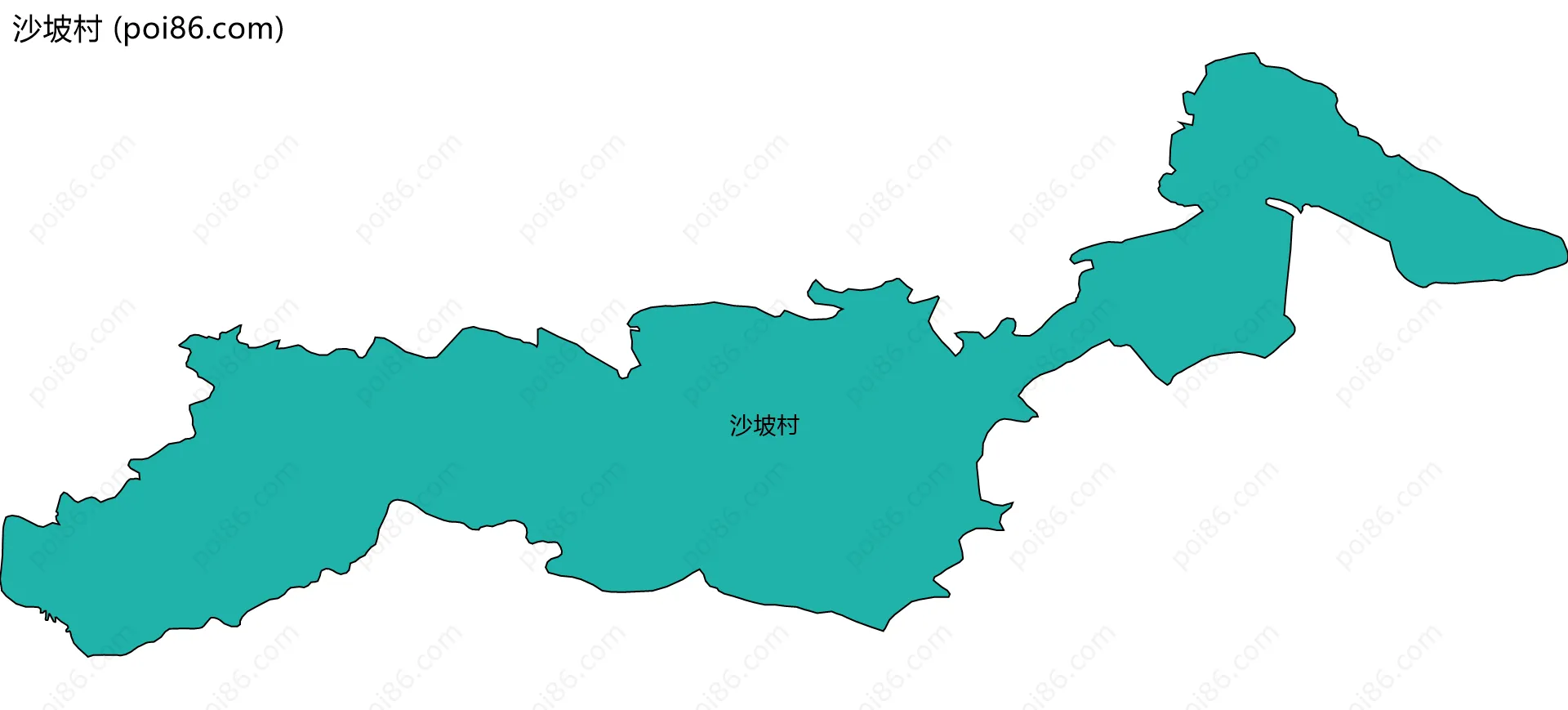 沙坡村边界地图
