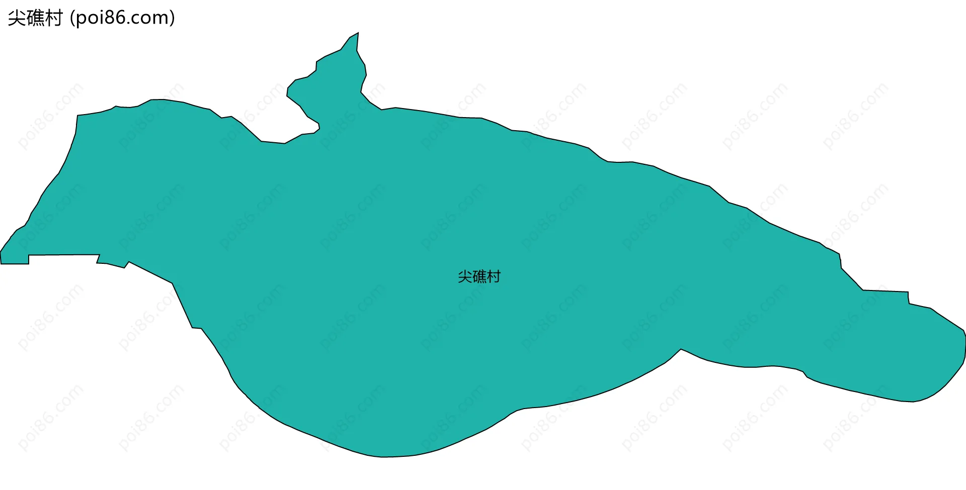 尖礁村边界地图