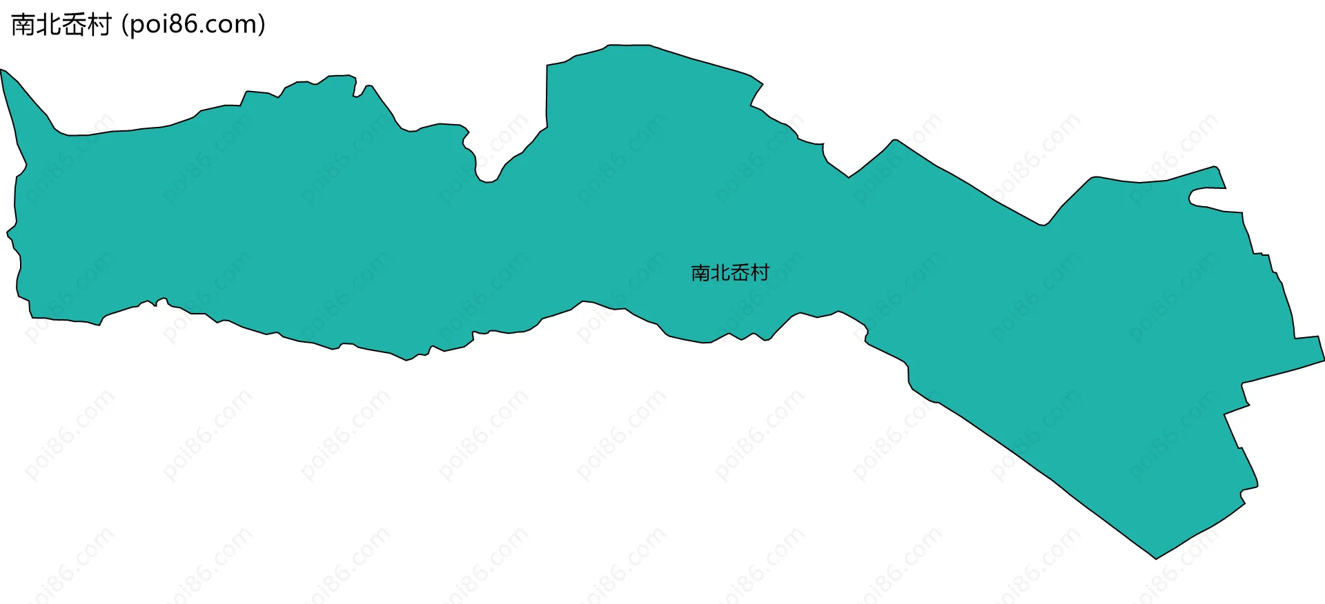 南北岙村边界地图