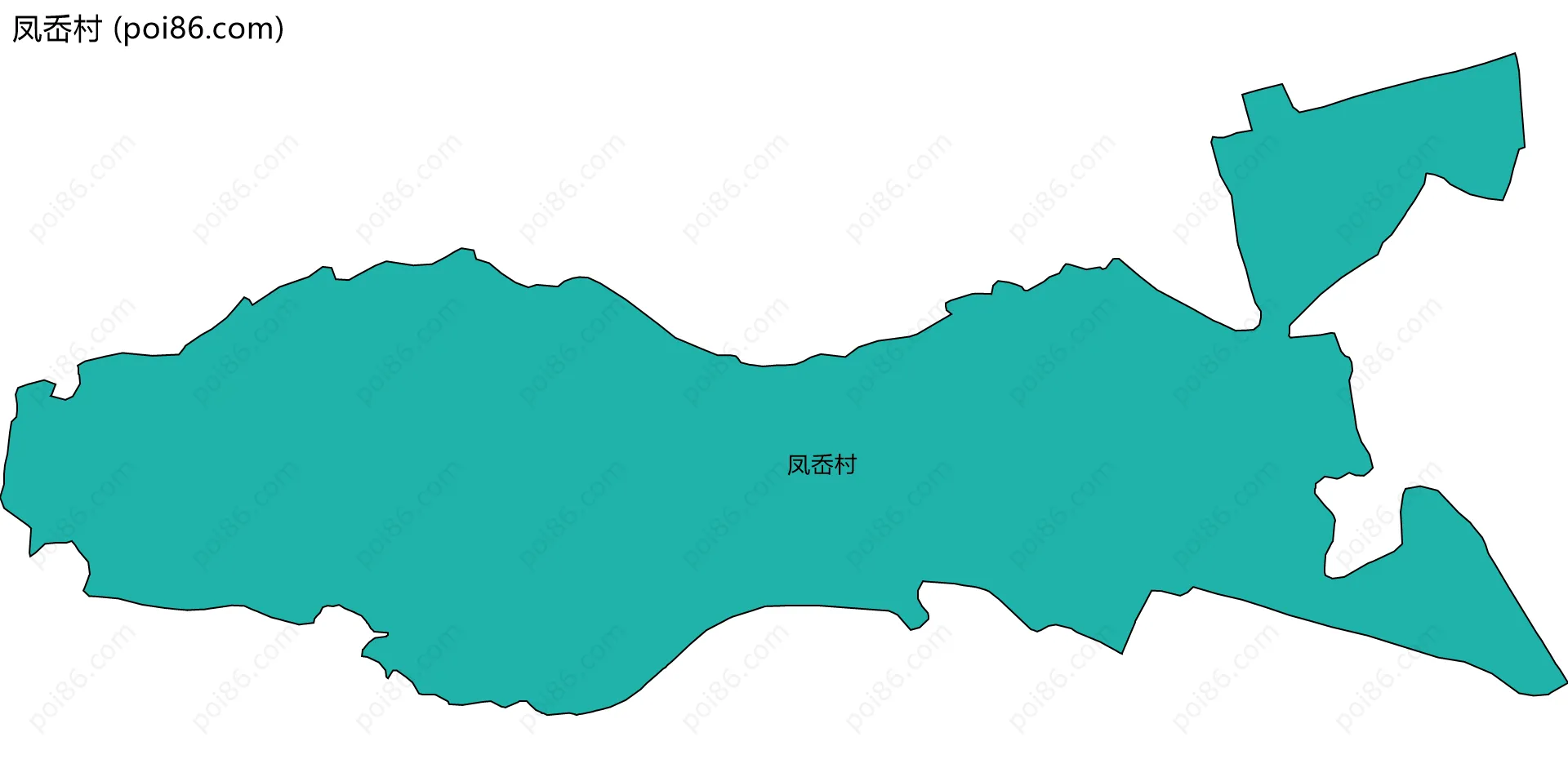 凤岙村边界地图