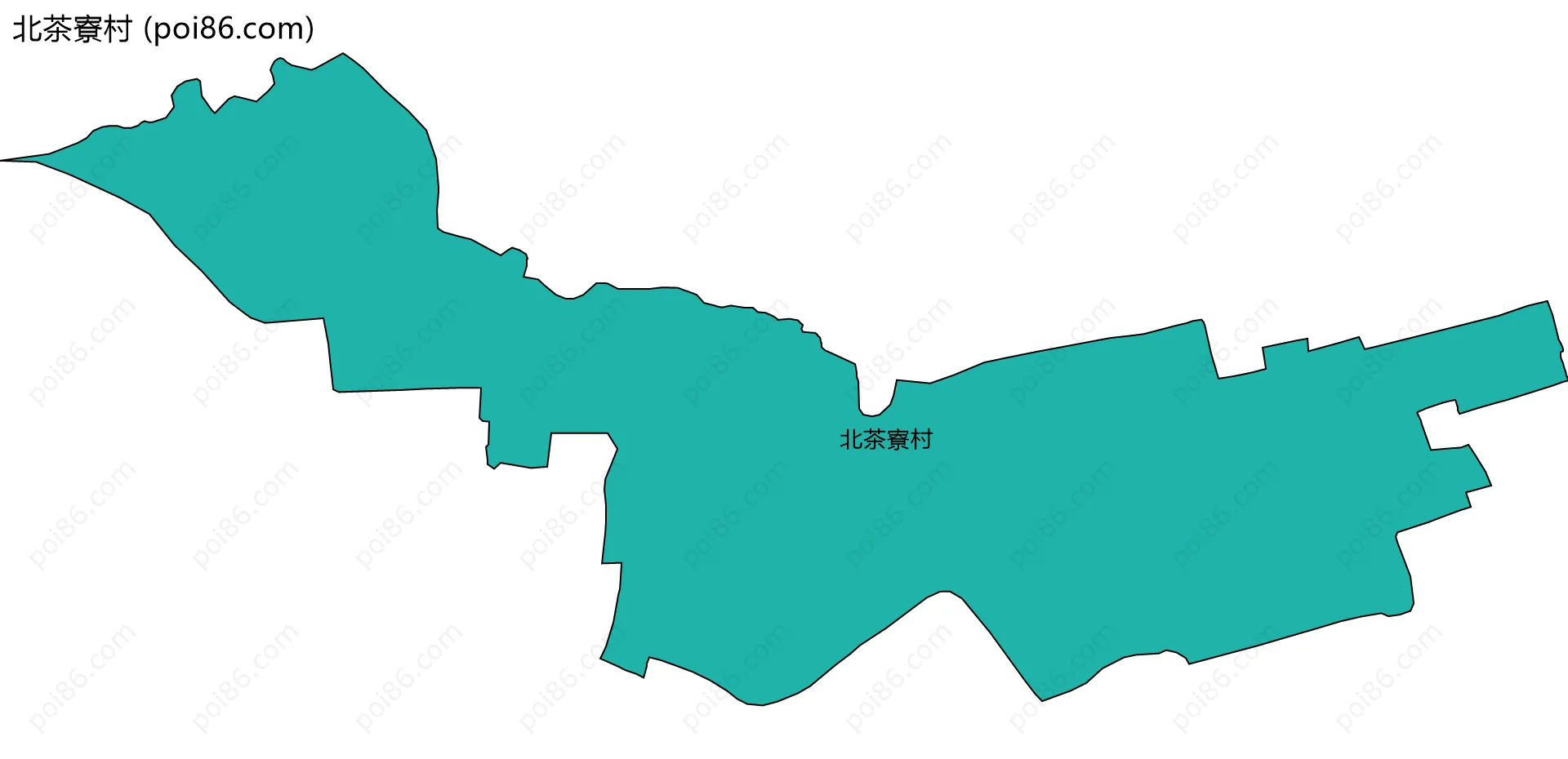 北茶寮村边界地图