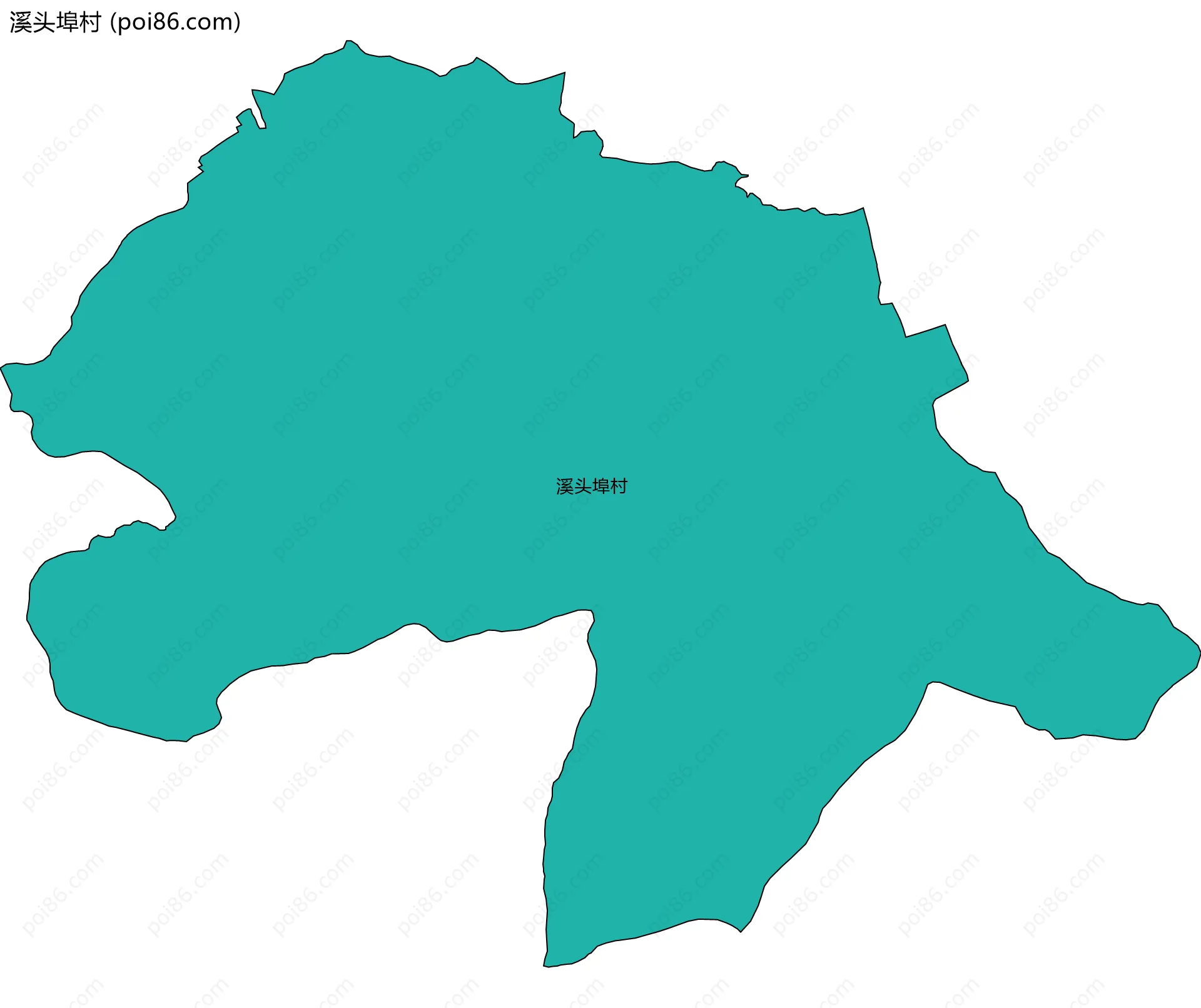 溪头埠村边界地图