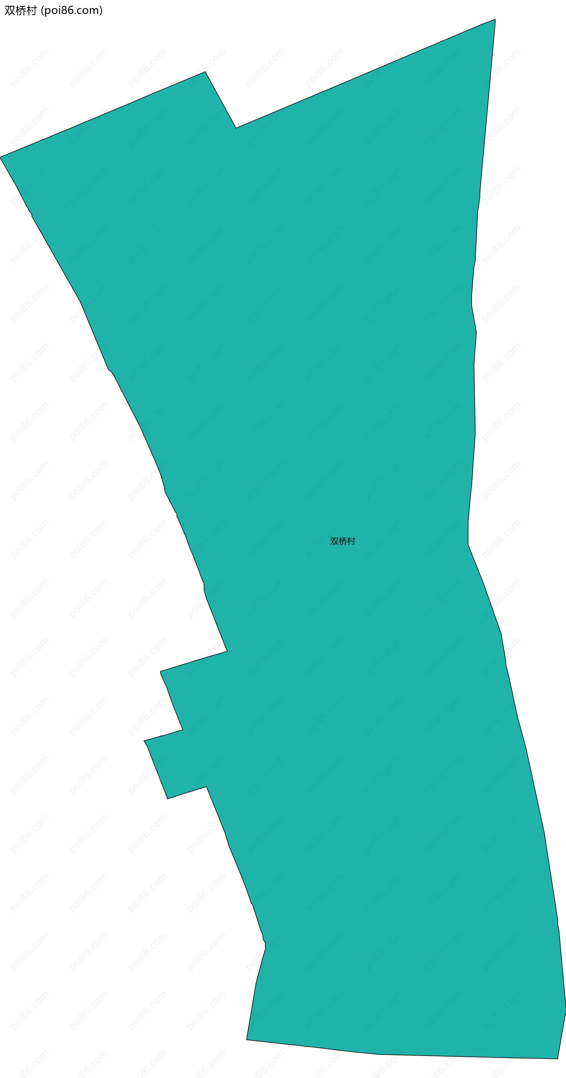 双桥村边界地图