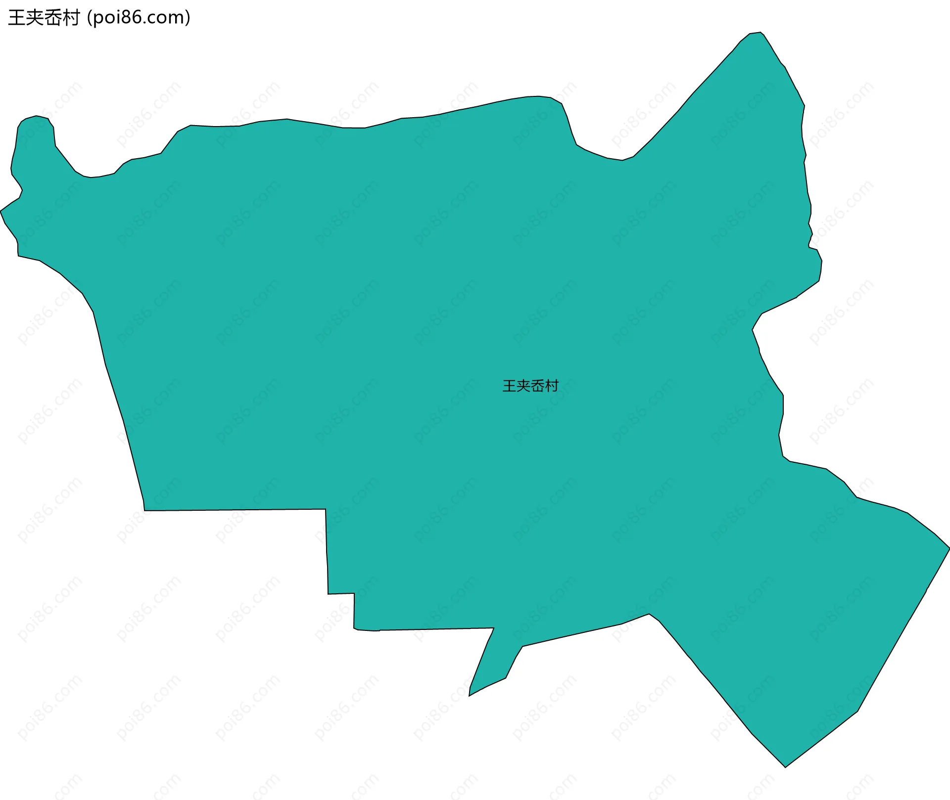 王夹岙村边界地图