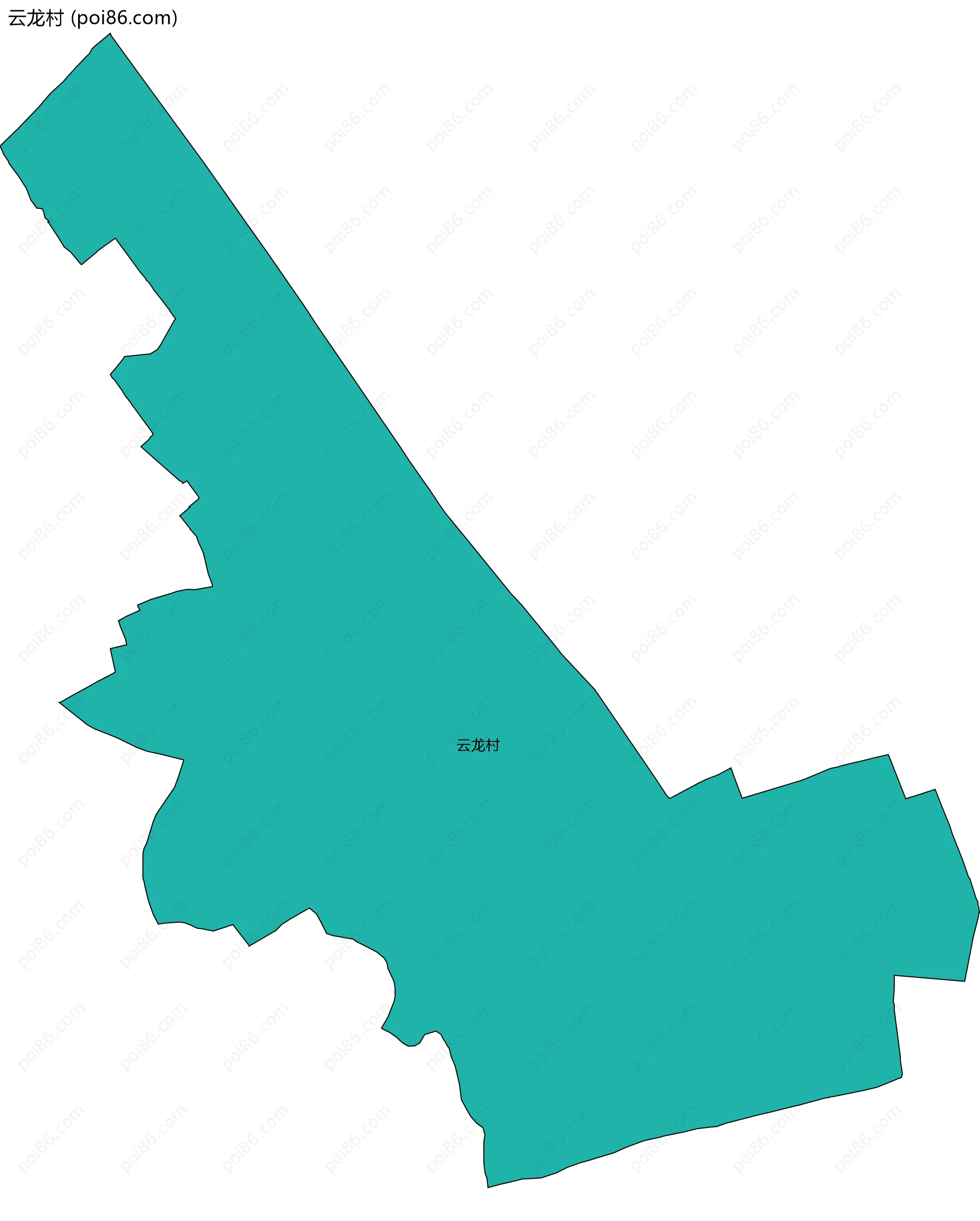 云龙村边界地图