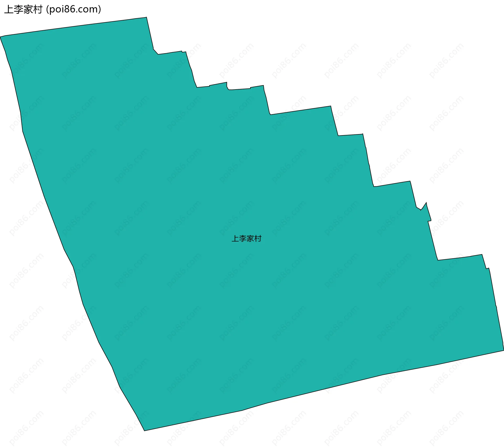 上李家村边界地图