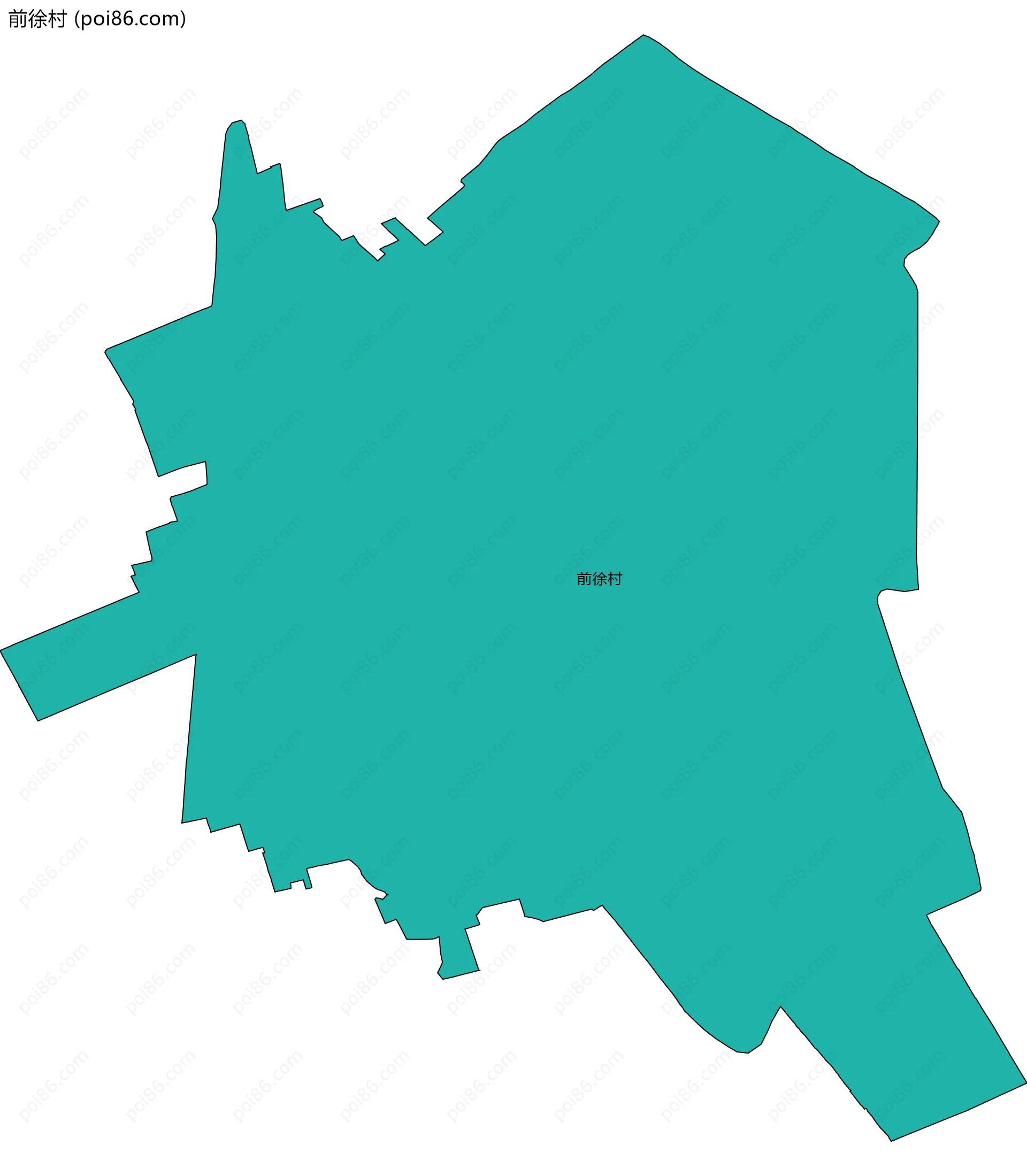 前徐村边界地图