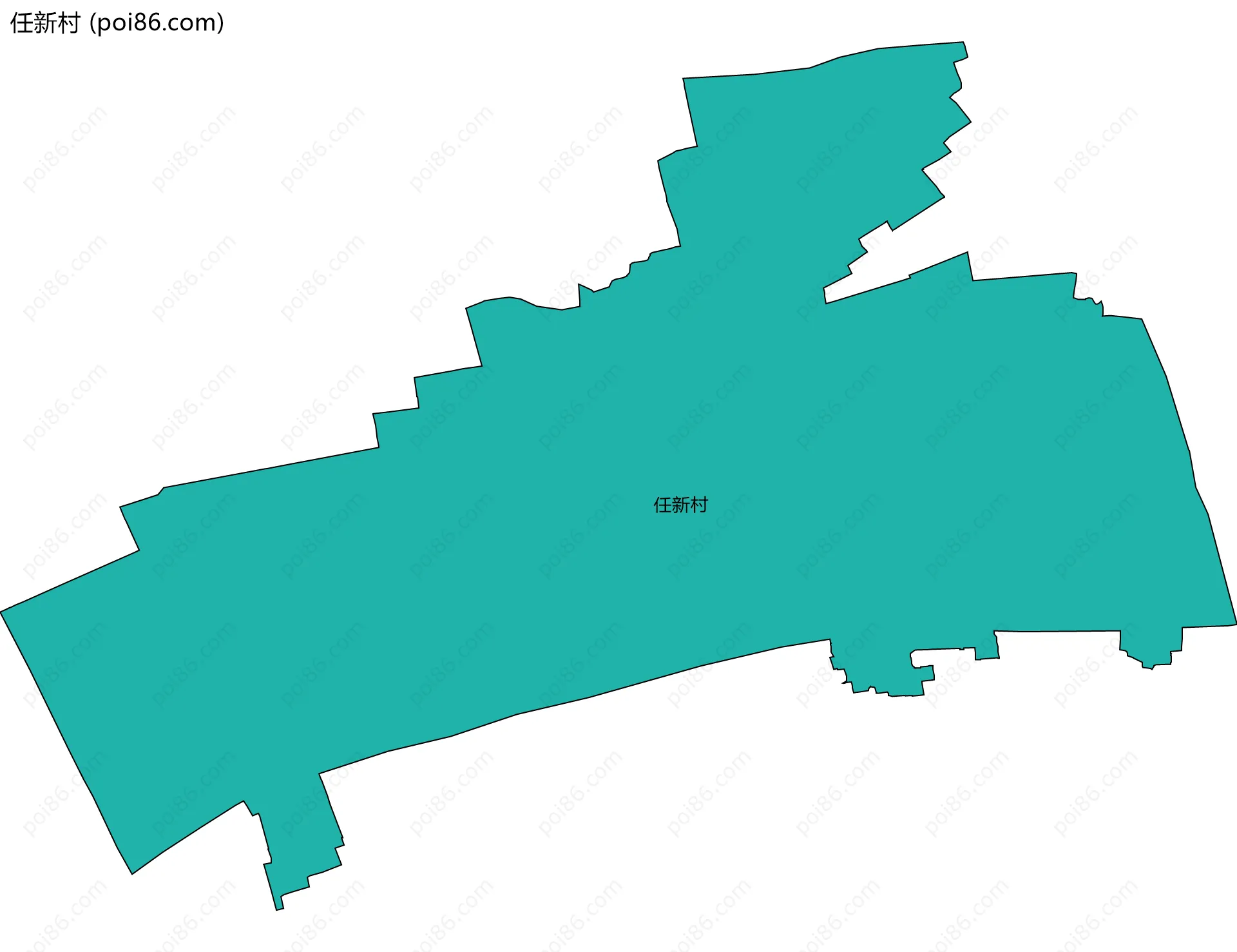 任新村边界地图