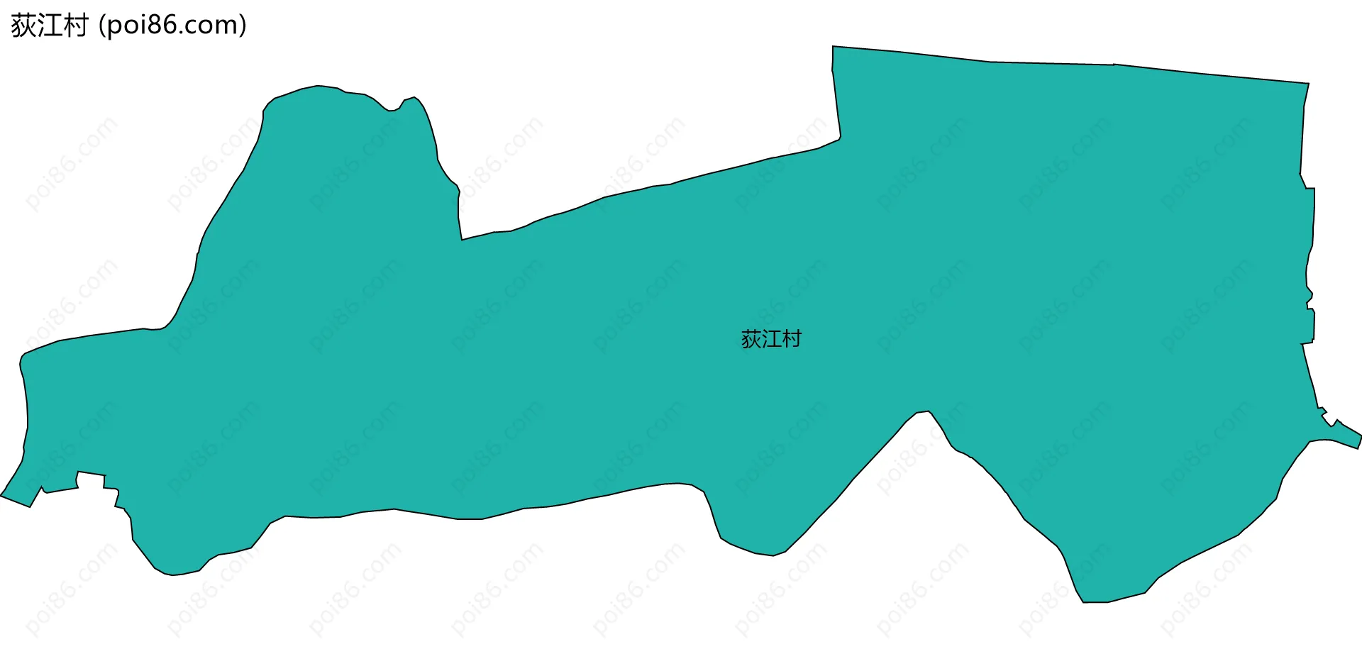 荻江村边界地图