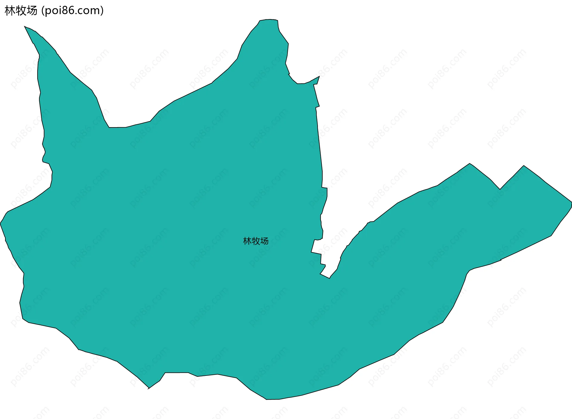 林牧场边界地图