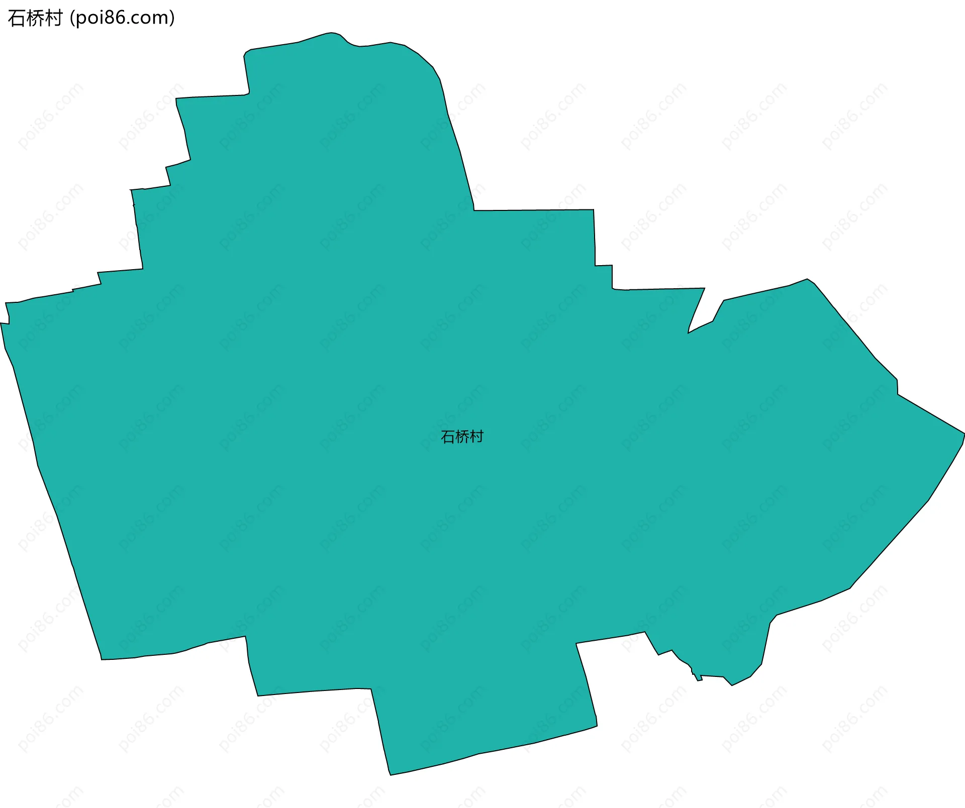 石桥村边界地图