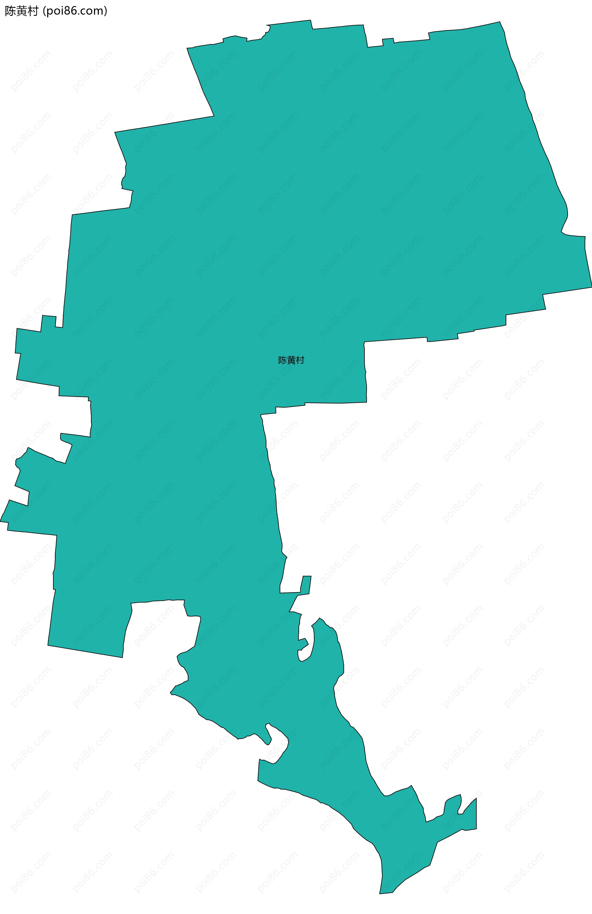 陈黄村边界地图