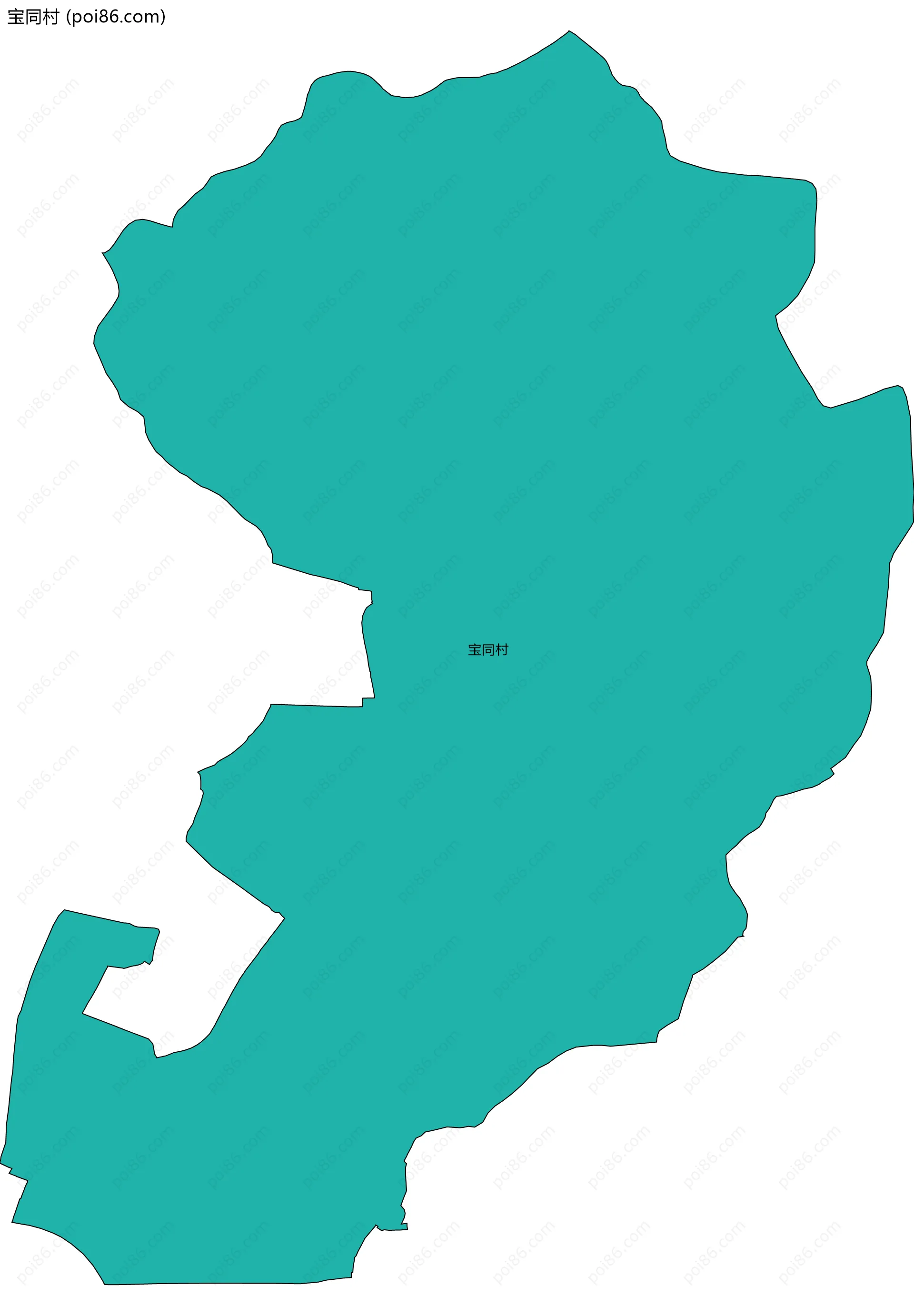 宝同村边界地图