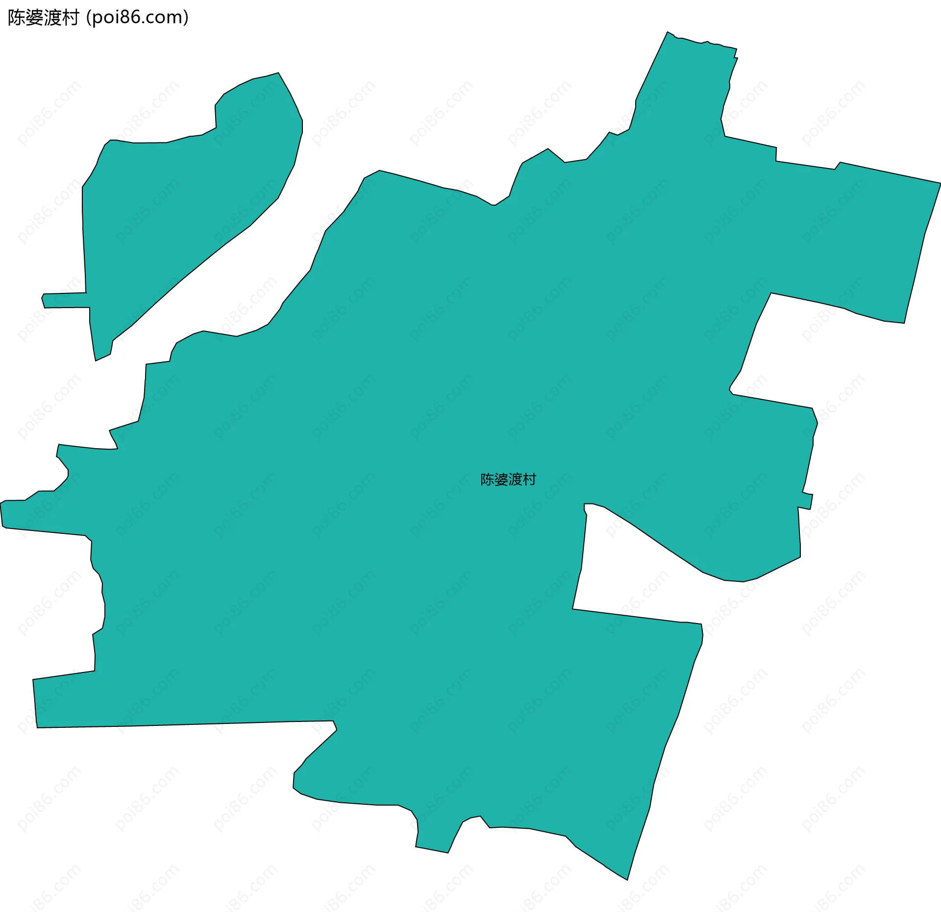 陈婆渡村边界地图