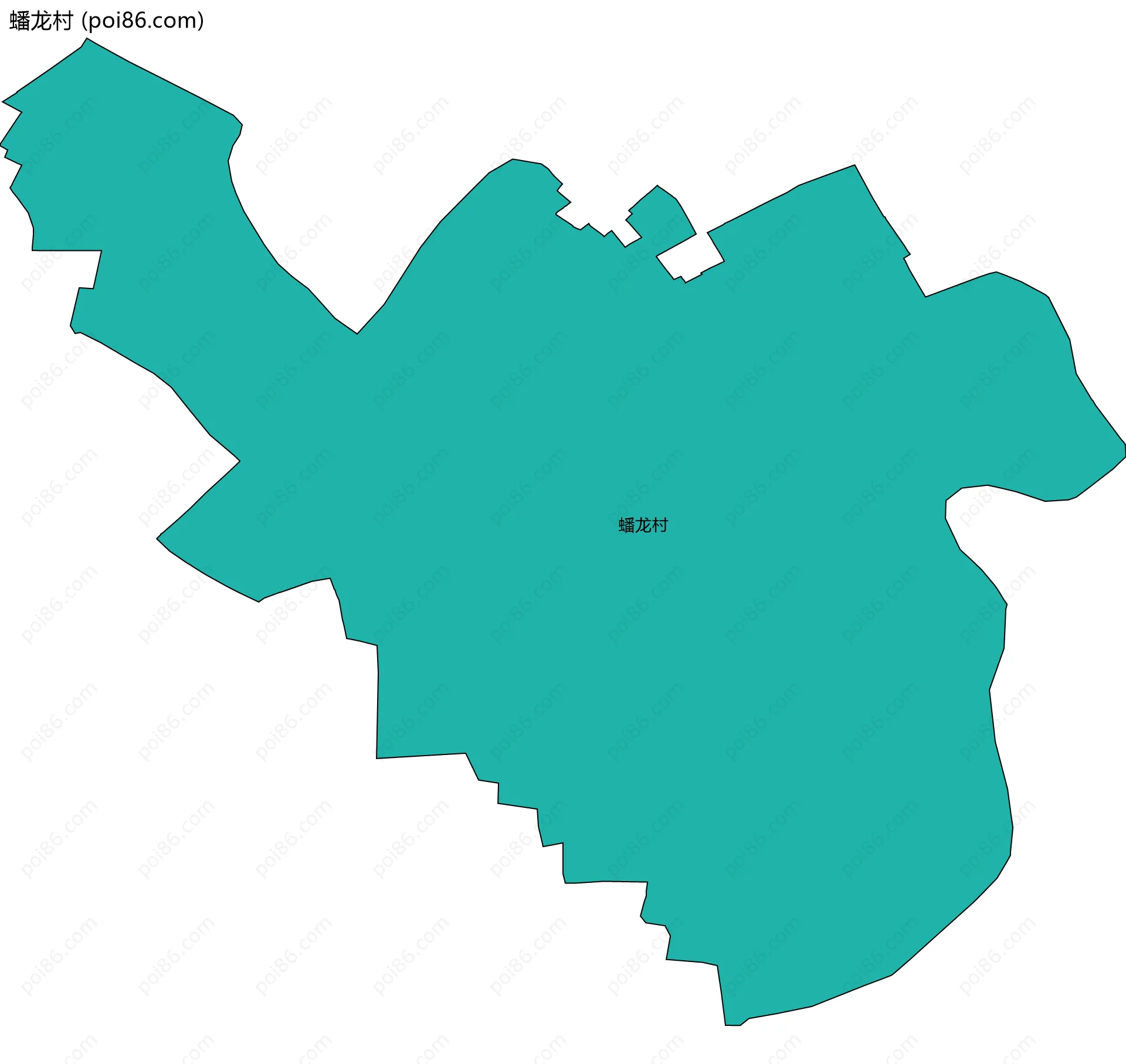 蟠龙村边界地图