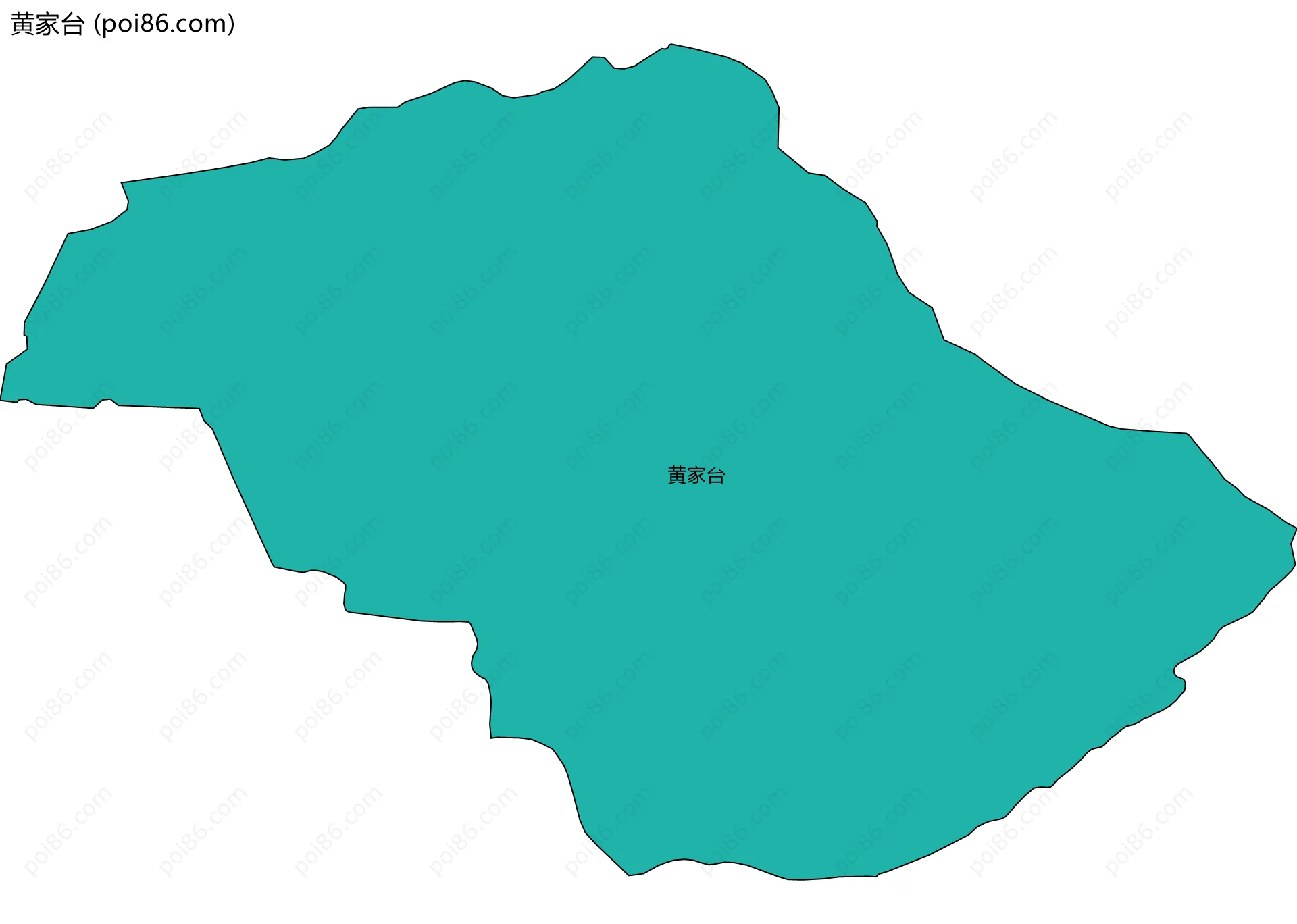 黄家台边界地图