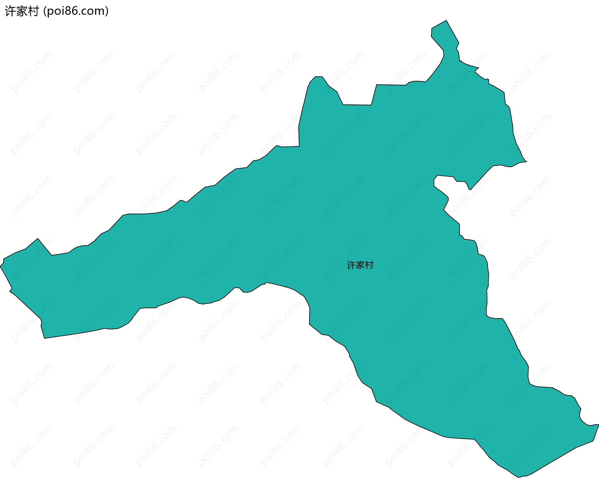 许家村边界地图